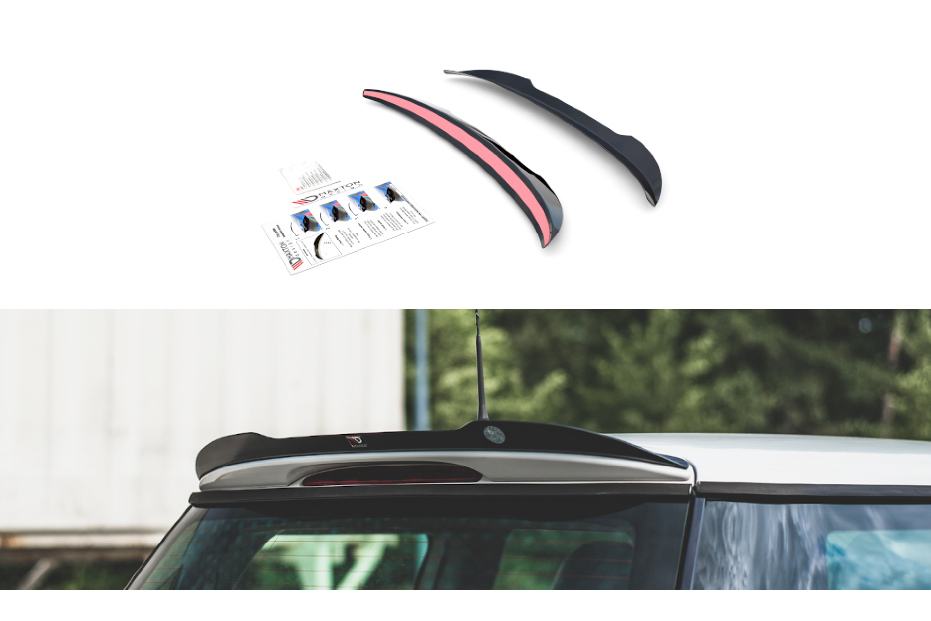 Maxtondesign Spoiler für Mini Cooper|One R50 schwarz hochglanz