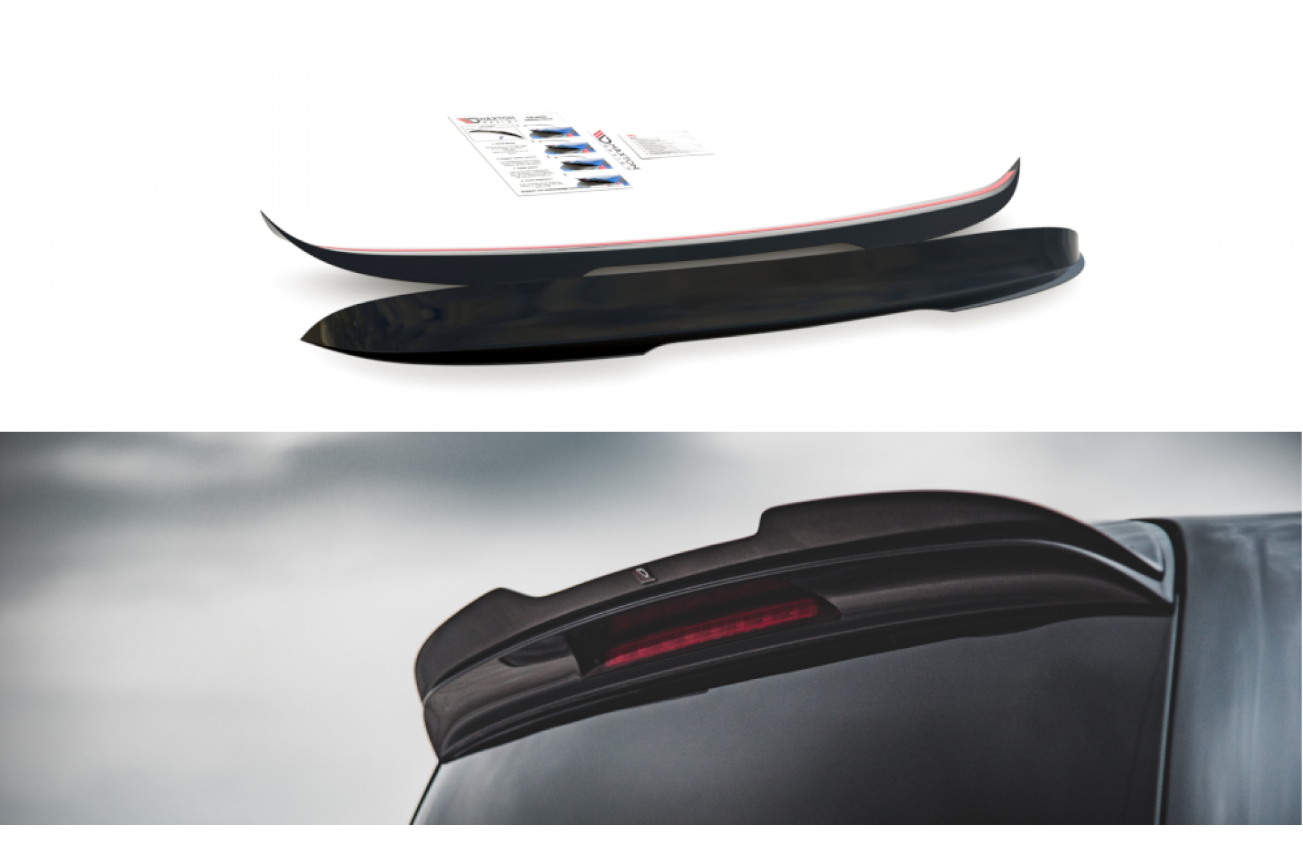Maxtondesign Spoiler für Mercedes Benz V-Klasse W447 AMG-Paket Facelift schwarz hochglanz