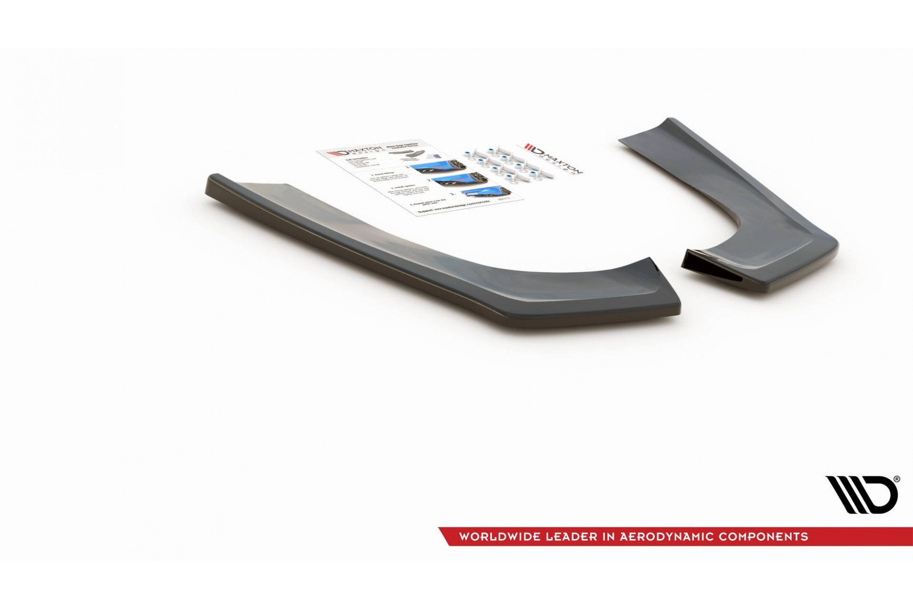 Maxtondesign Diffusor Erweiterung li/re für Mercedes Benz CLA-Klasse C118 AMG-Paket schwarz hochglanz (7) 