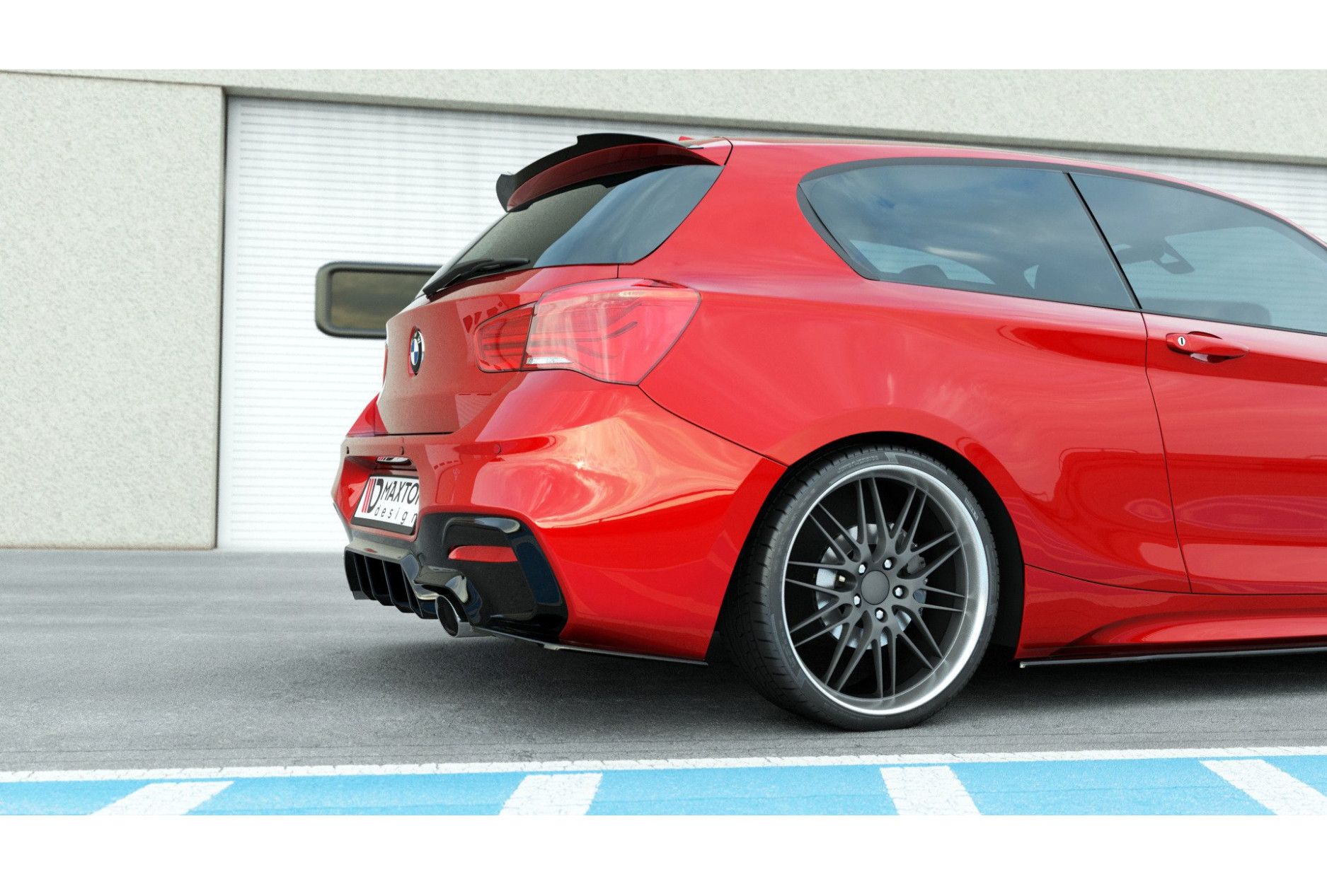 Maxtondesign Diffusor für BMW 1er F20|F21 mit M-Paket Facelift schwarz hochglanz (5) 