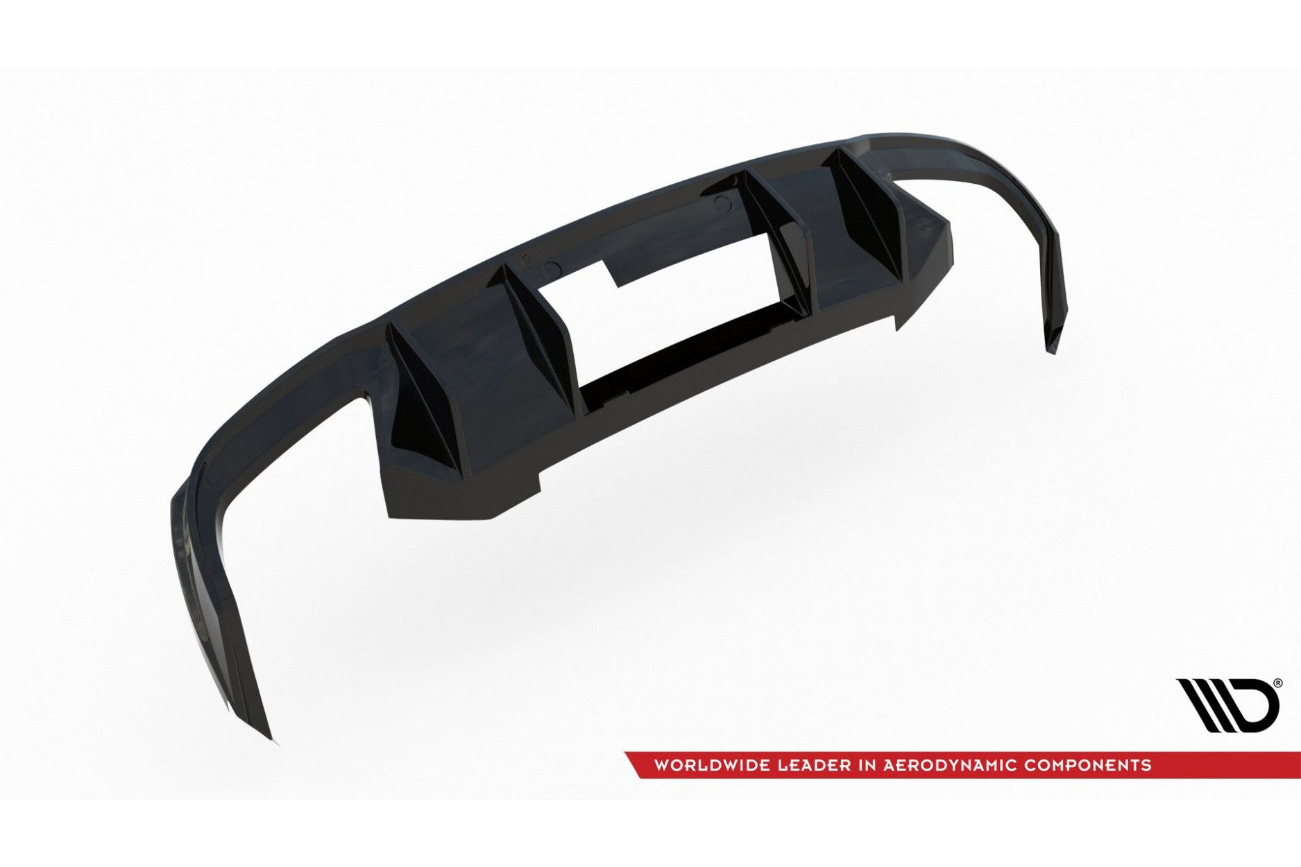 Maxtondesign Diffusor für Skoda Octavia MK3 RS Kombi/Schrägheck Vorfacelift und Facelift Diesel schwarz plastik rau (12) 