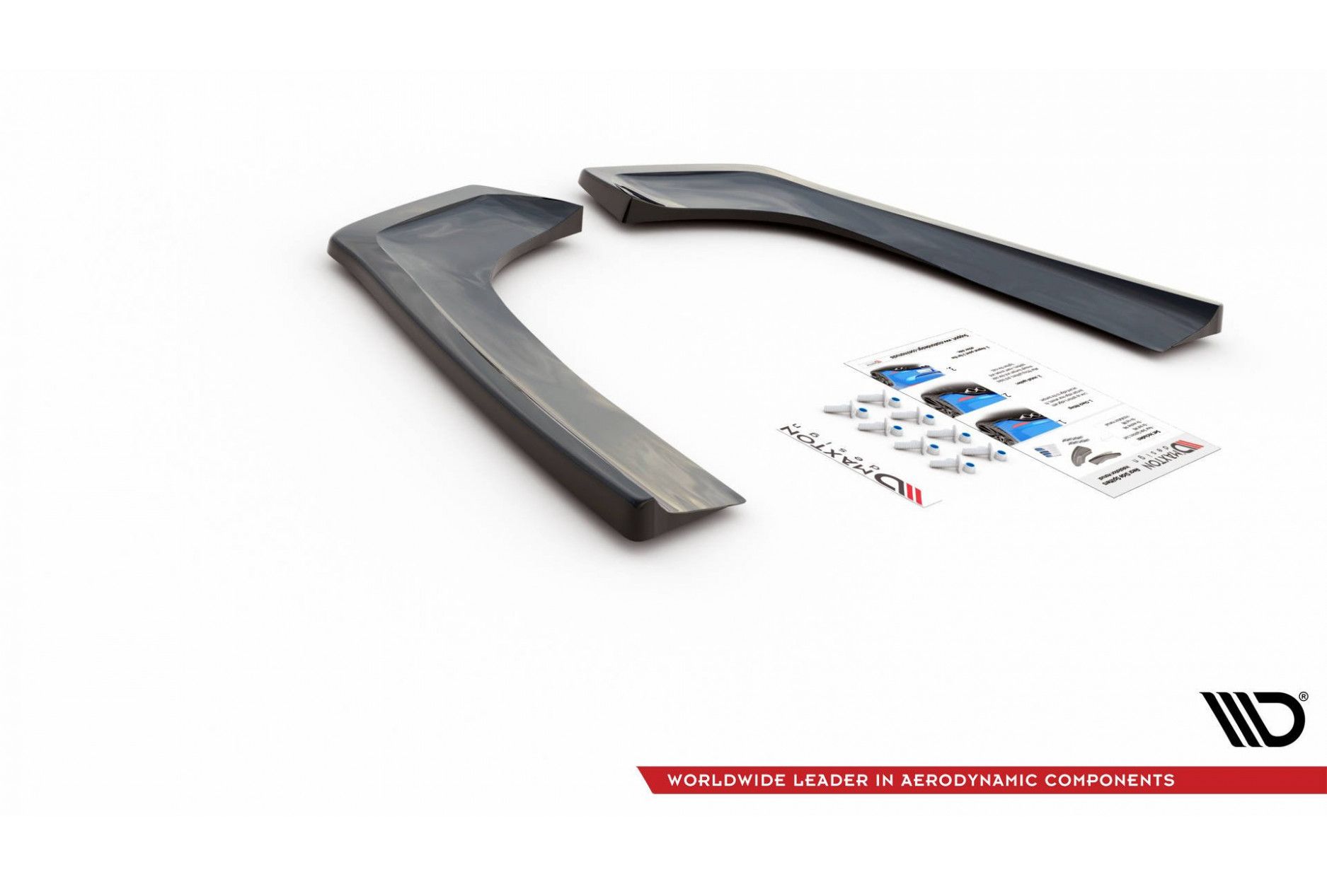 Maxtondesign Diffusor Erweiterung li/re für Mercedes Benz CLA-Klasse C118 AMG-Paket schwarz hochglanz (8) 