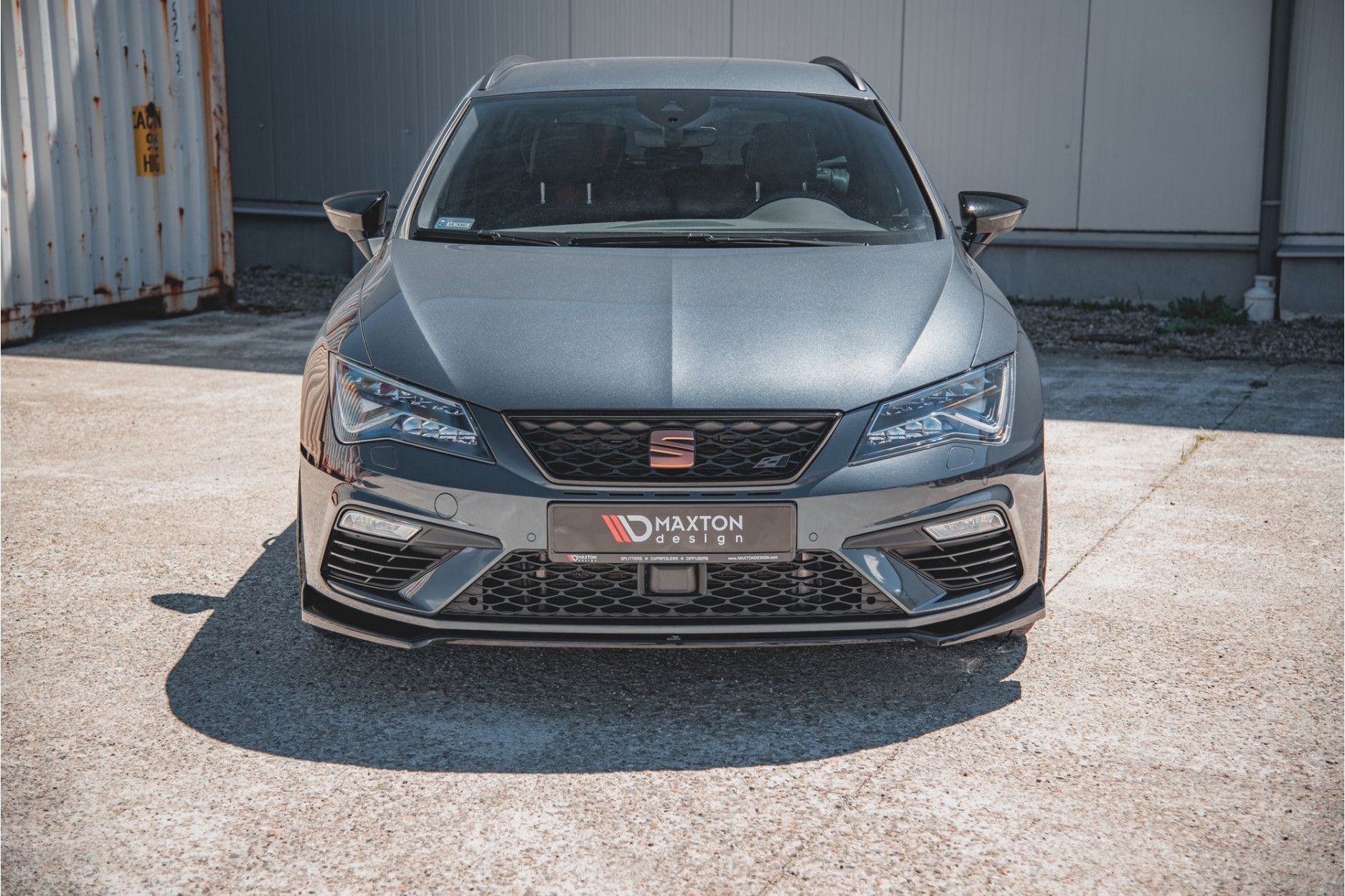 Maxtondesign Frontlippe V.7 für SEAT Leon MK3 Cupra|FR Facelift schwarz hochglanz (2) 