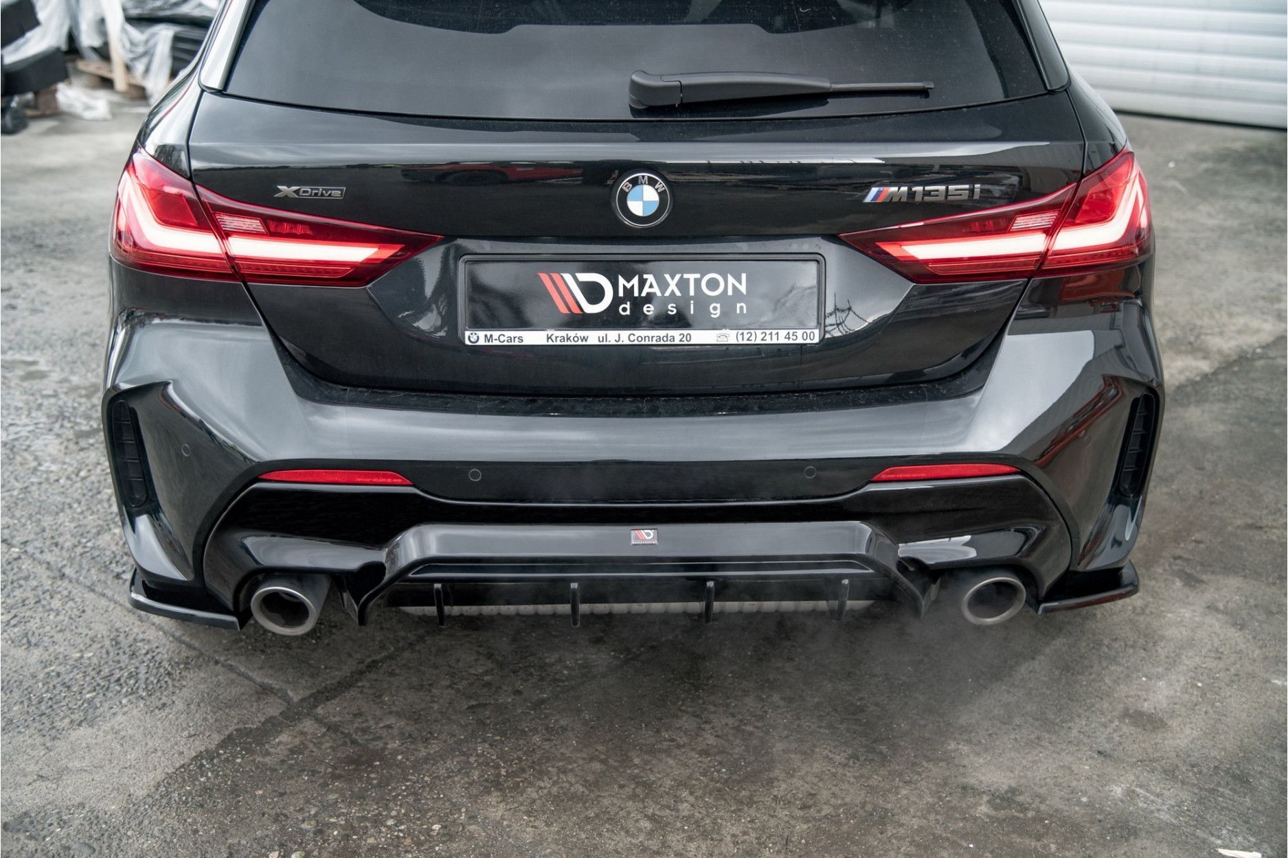 Maxtondesign Diffusor Erweiterung li/re V.3 für BMW 1er F40 M135i|mit M-Paket schwarz hochglanz (4) 