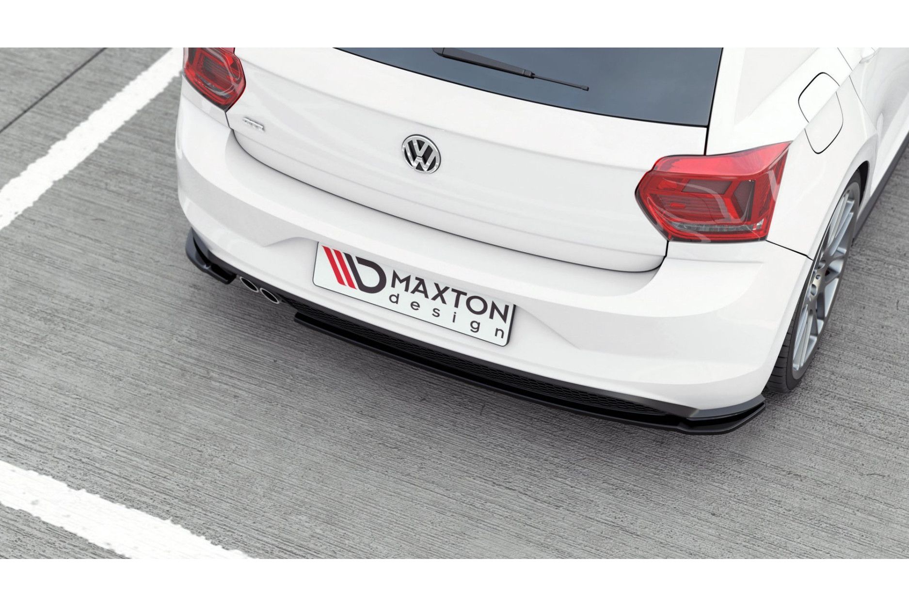 Maxtondesign Diffusor V.2 für Volkswagen Polo MK6 GTI schwarz strukturiert  - online kaufen bei CFD