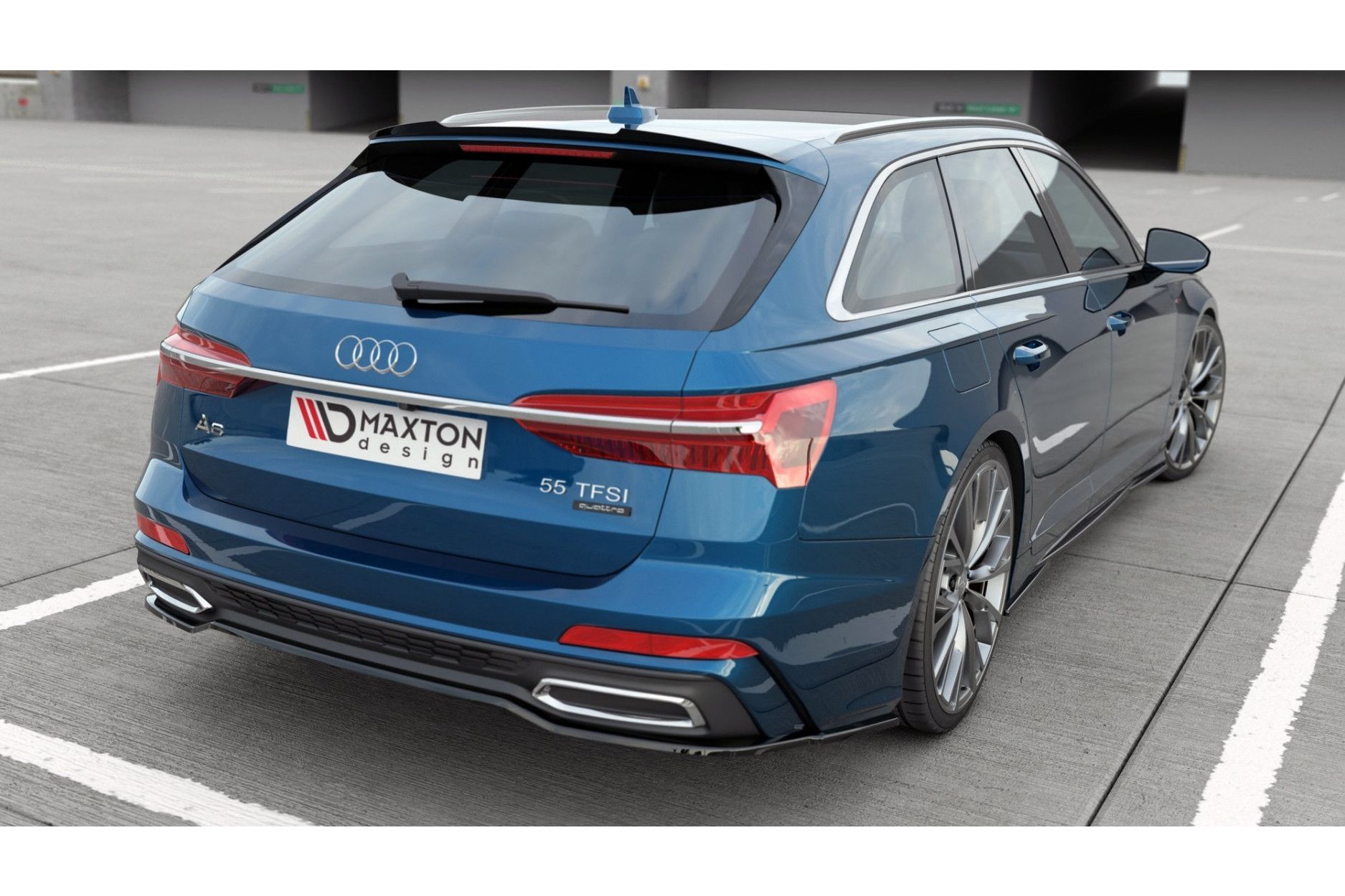 Maxtondesign Frontlippe für Audi A6S6 C8 S-Line schwarz hochglanz - online  kaufen bei CFD
