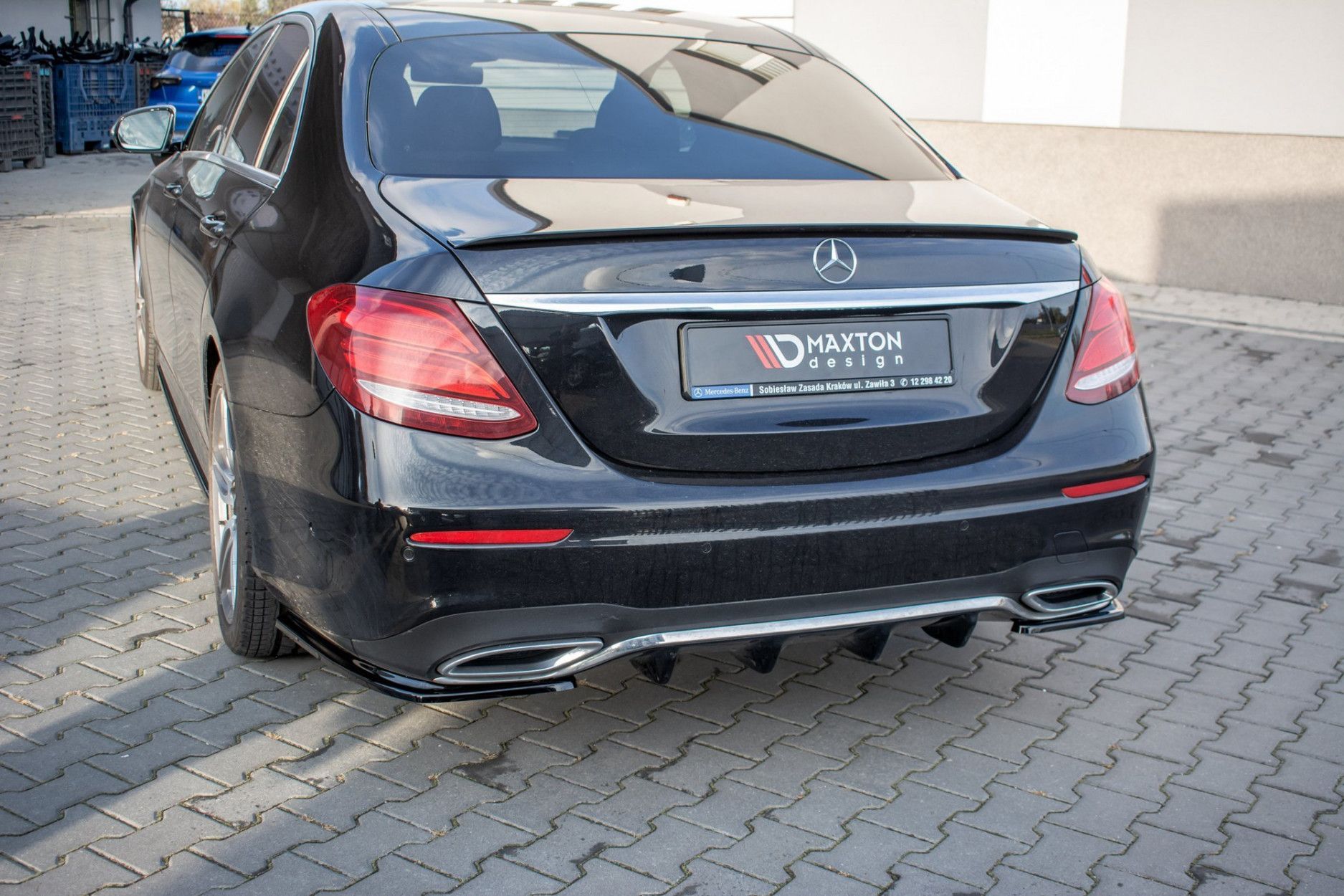 Maxtondesign Spoiler für Mercedes Benz E-Klasse W213 AMG-Paket Limousine  schwarz hochglanz - online kaufen bei CFD