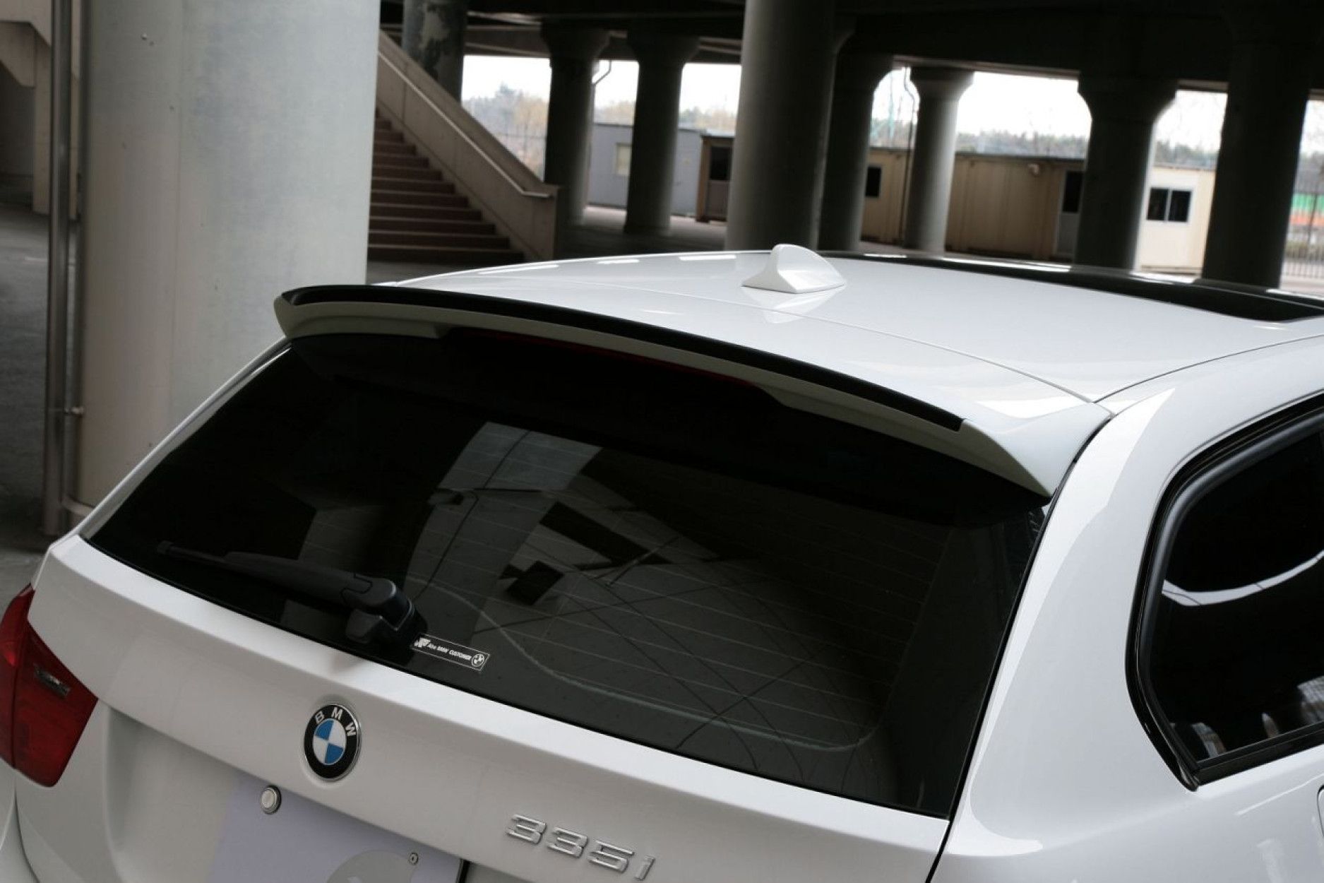 Spoiler passend für BMW E90, Neu Design Heckflügel Auto Tuning Glanz  Schwarz