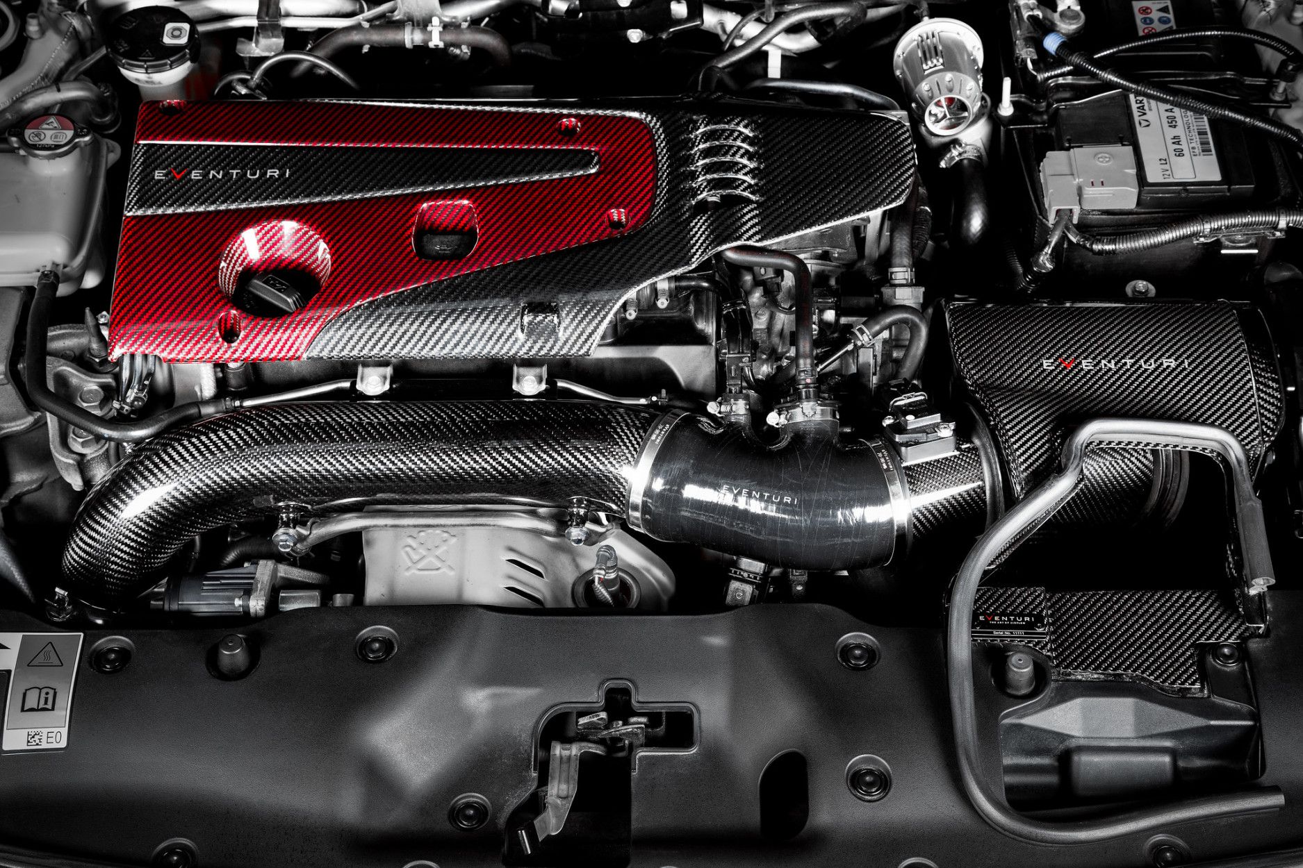 Eventuri Motorabdeckung für Honda Civic FK2 und FK8 Type-R (5) 