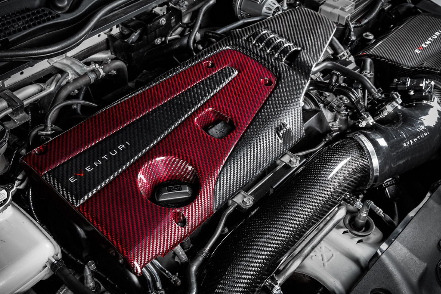 Eventuri Carbon Motorabdeckung für Honda Civic FK2 Type R (4) 