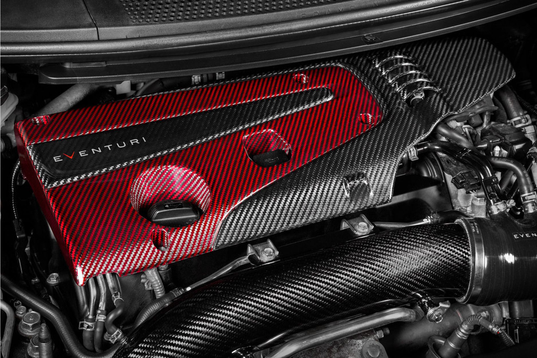 Eventuri Carbon Motorabdeckung für Honda Civic FK2 Type R (5) 
