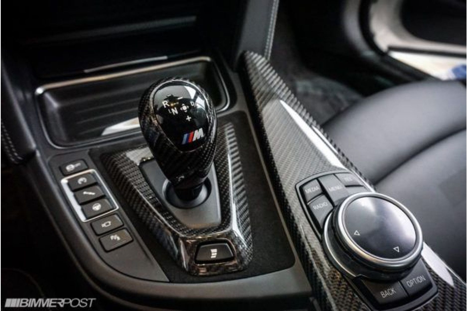 BMW 3 / 4 Carbon Mittelkonsole Multifunktionell Knopf Abdeckung Rahmen