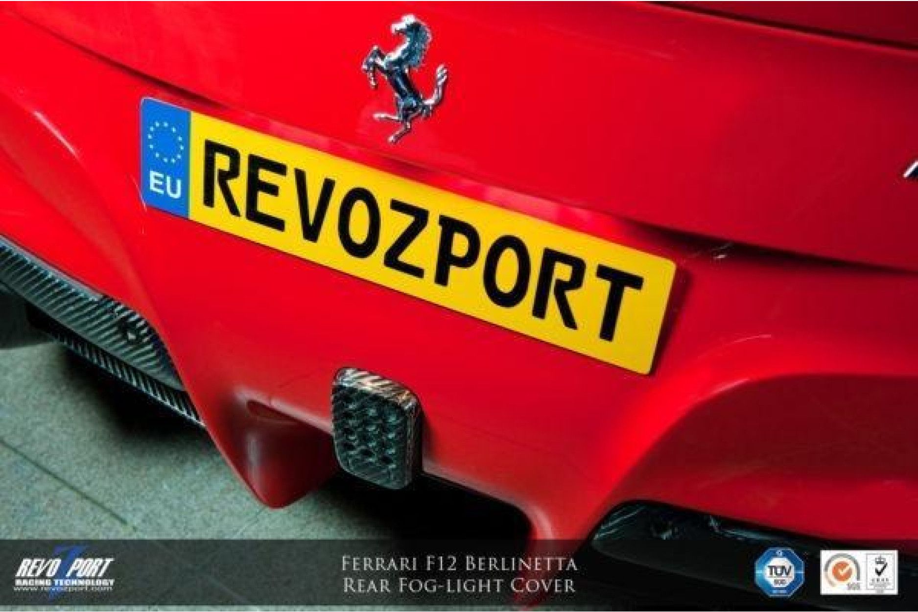 RevoZport Carbon Nebellicht-Verkleidung für Ferrari F12 OE-Style (2) 