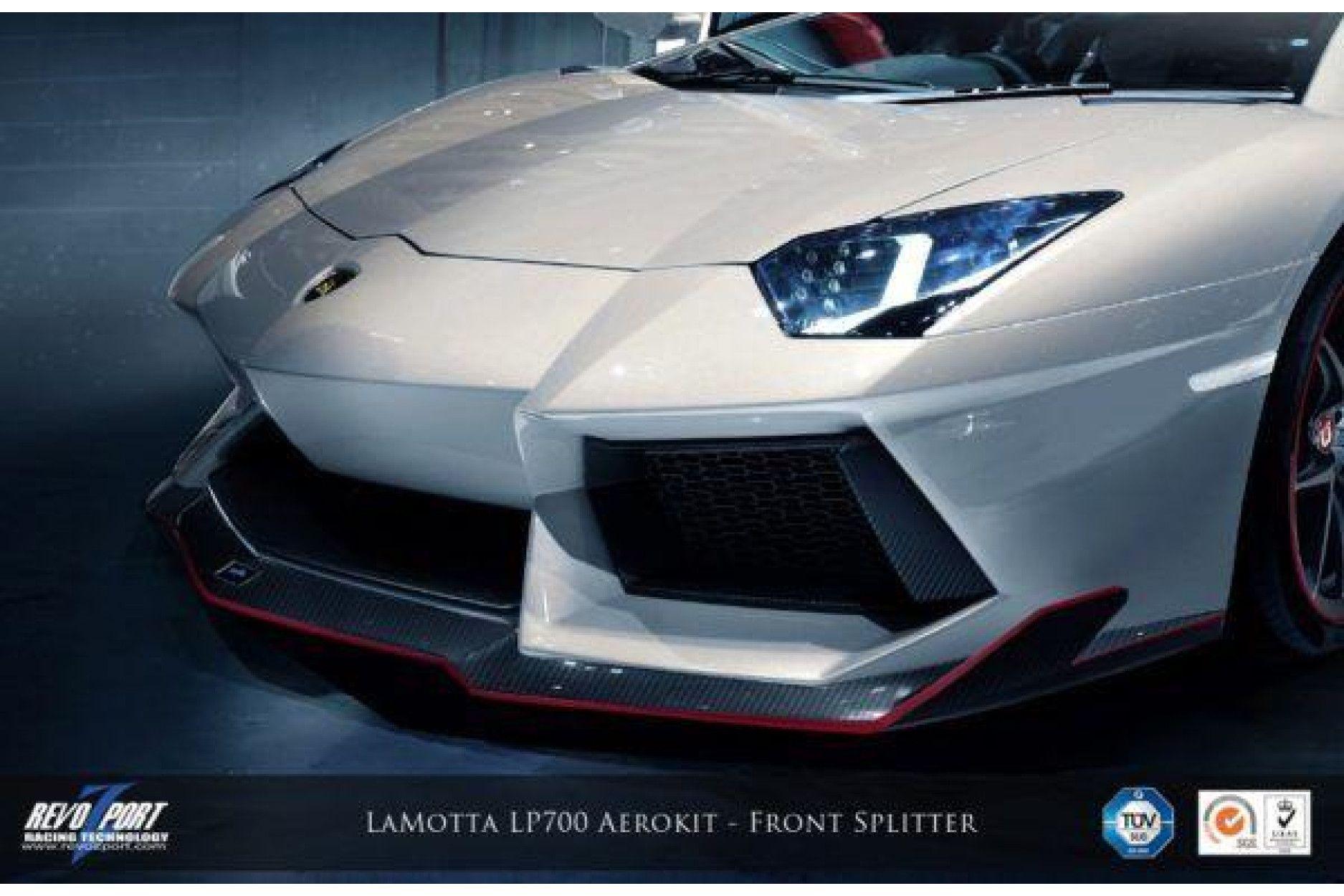 RevoZport Carbon Frontlippe für Lamborghini Aventador "LaMotta" (3) 