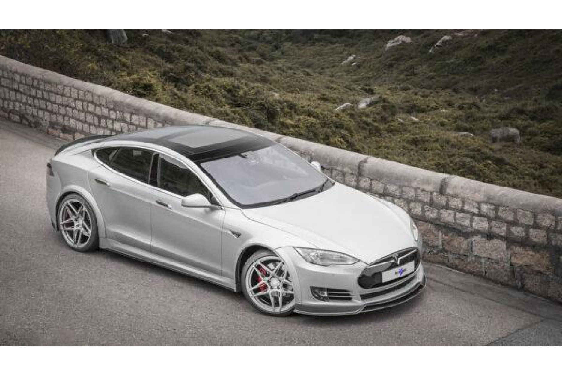 RevoZport Carbon Frontsplitter für Tesla Model Y Komplettes Set R-Zentric  - online kaufen bei CFD