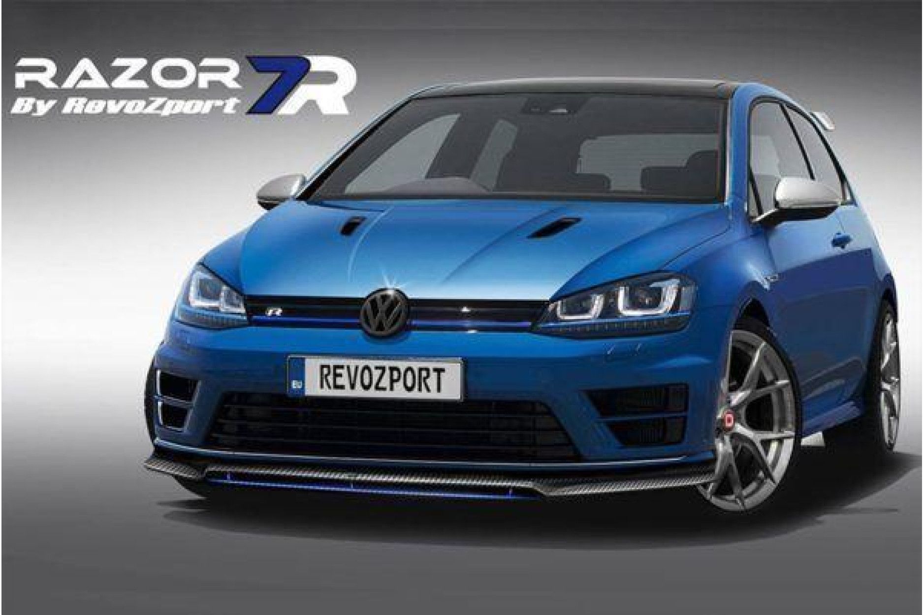 RevoZport Carbon Motorhaube für Volkswagen Golf MK7|Golf 7 Vorfacelift "Razor 7R" (2) 