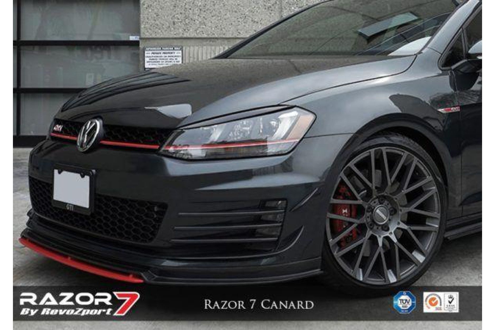 RevoZport Carbon Frontlippe für Volkswagen Golf MK7|Golf 7 GTI Vorfacelift "Razor 7" (7) 