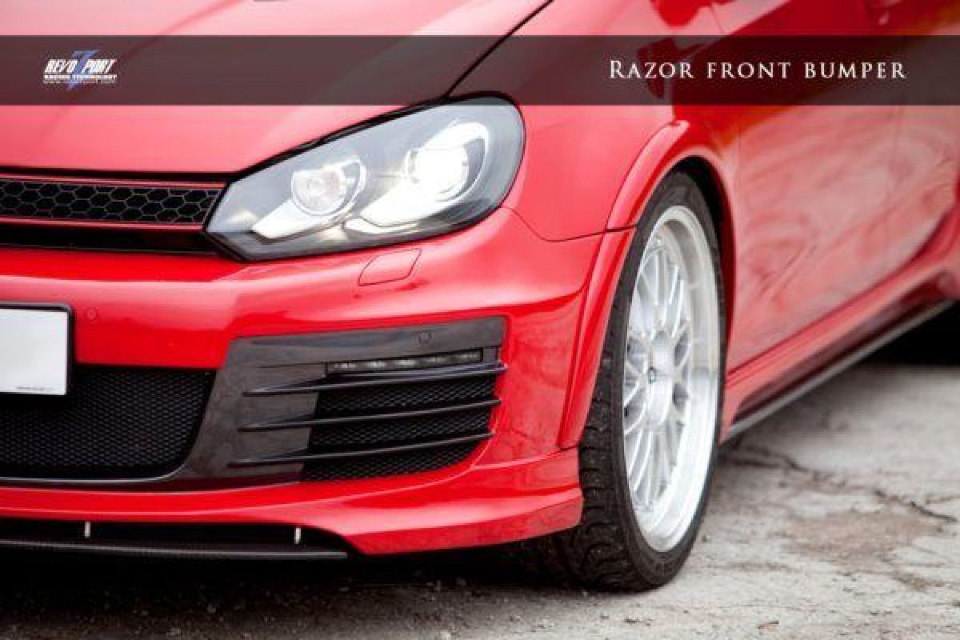 RevoZport GFK Front/Stoßstange für Volkswagen Golf MK6|Golf 6 GTI "Razor" (2) 