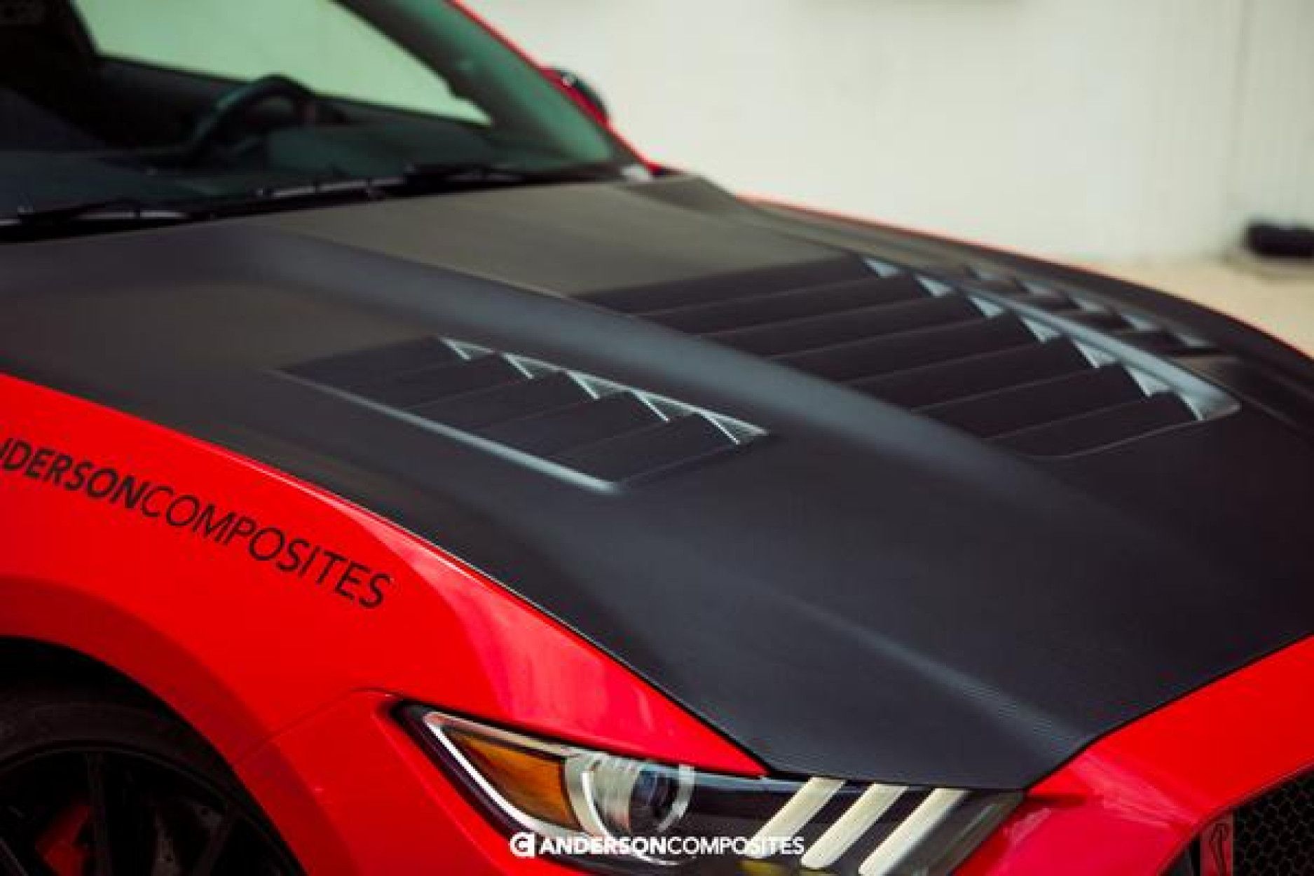 Anderson Composites Trockencarbon Motorhaube für Ford Shelby Gt350 2015-2019 Style (7) 