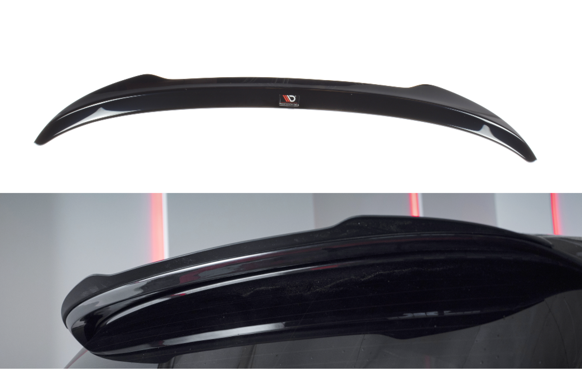 Maxton Design Spoiler für BMW 1er E81|E87 Facelift schwarz hochglanz