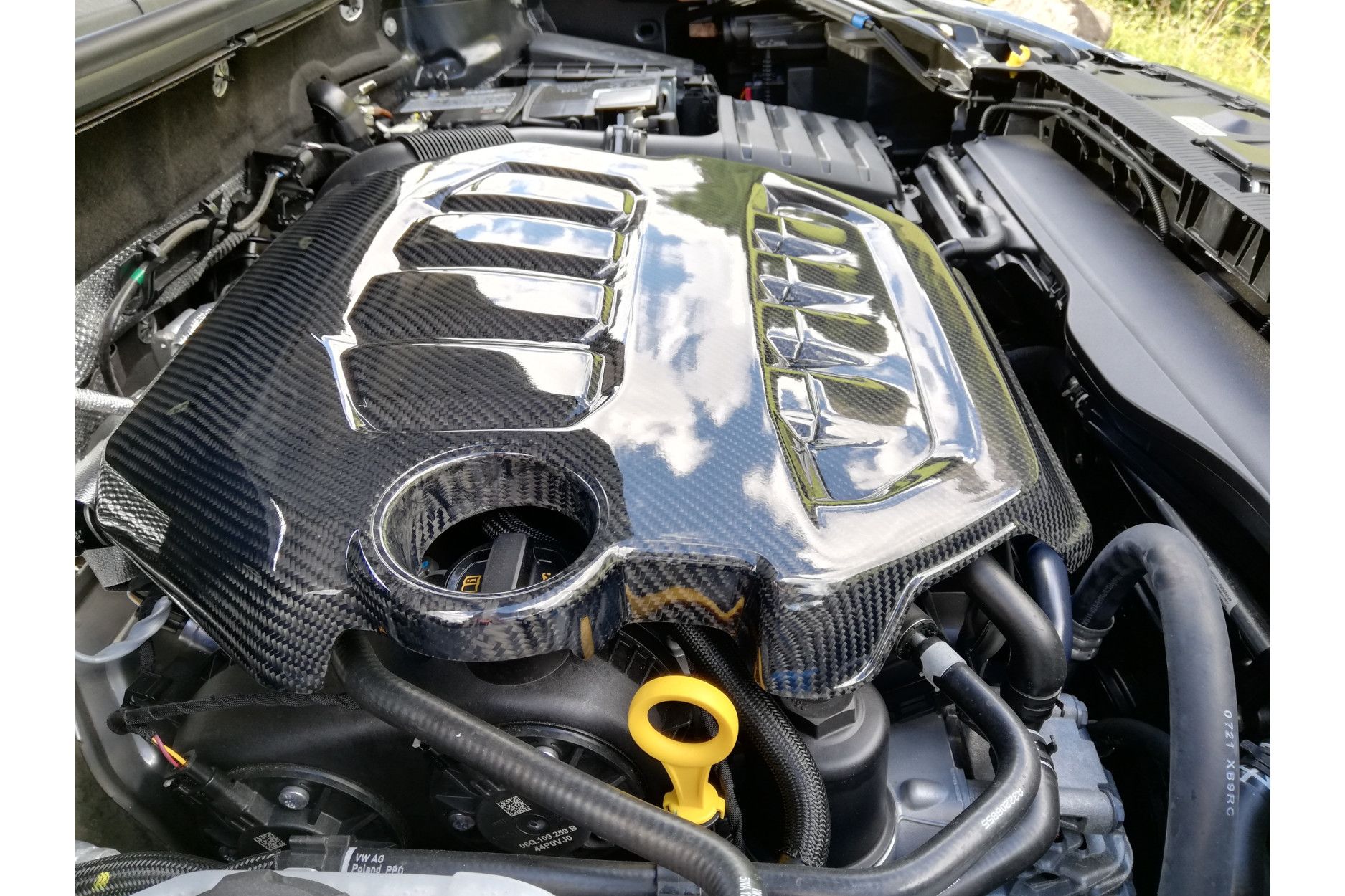 Rysten Design Carbon Motorabdeckung für VW Golf 8 MK8 GTI/R (9) 
