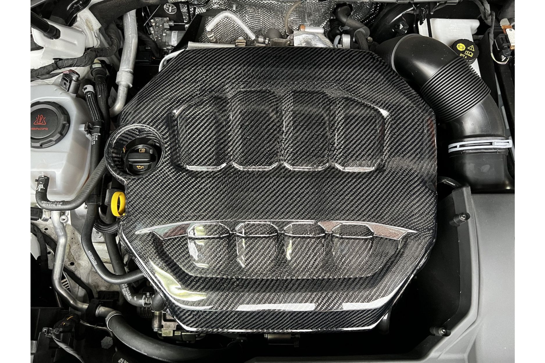 Rysten Design Carbon Motorabdeckung für VW Golf 8 MK8 GTI/R - online kaufen  bei CFD