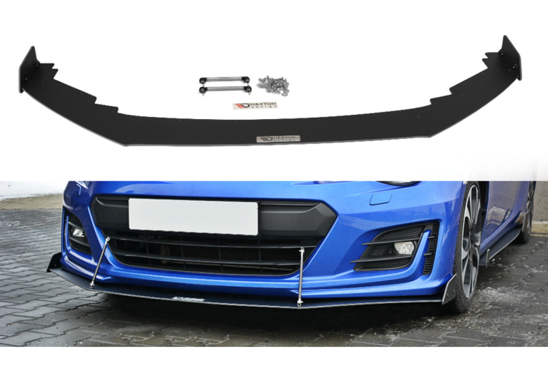 Maxton Design Racing-Frontlippe für Subaru BRZ MK1 Facelift schwarz unbearbeitet