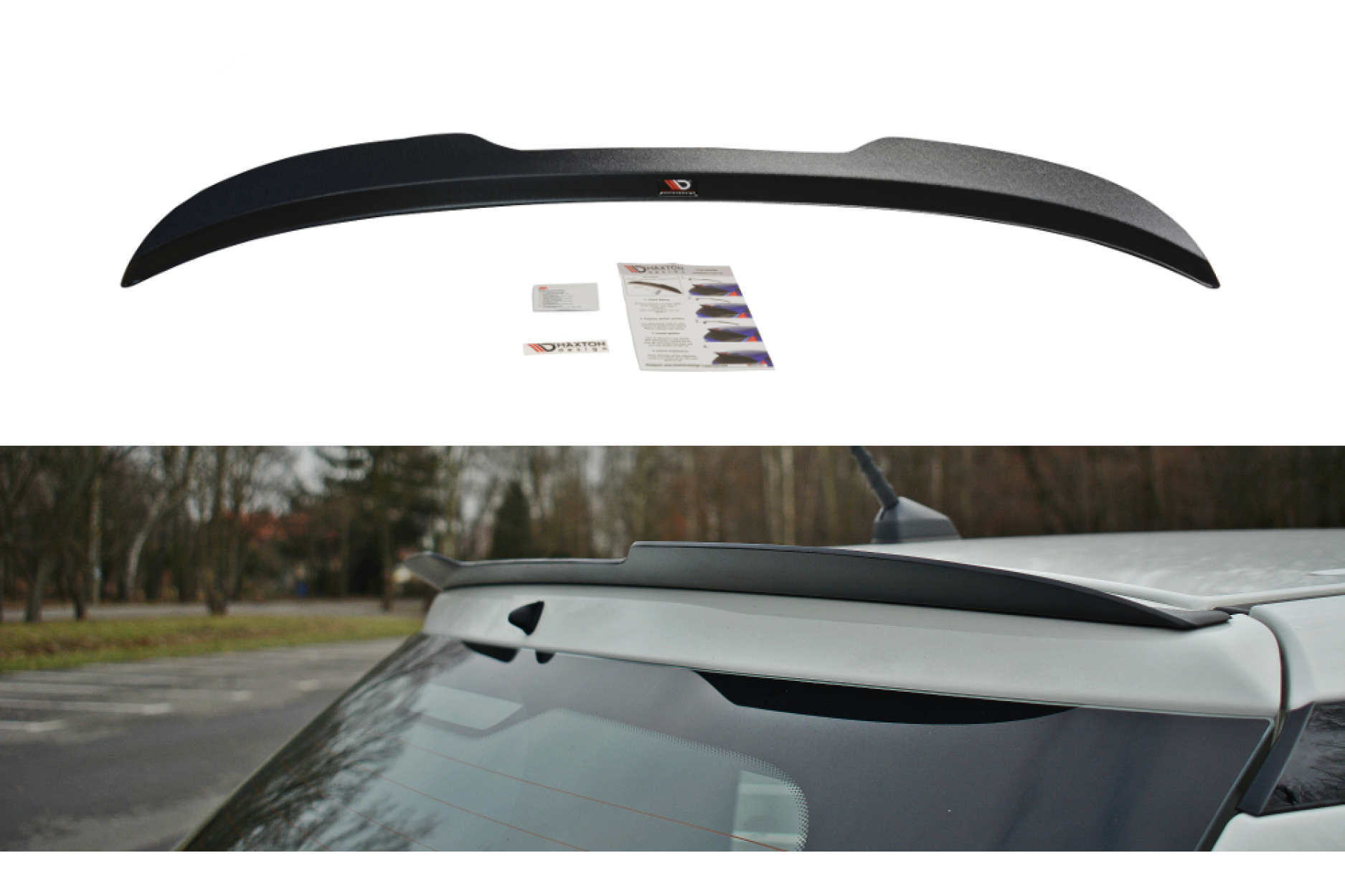 Maxton Design Spoiler für SsangYong Tivoli schwarz hochglanz