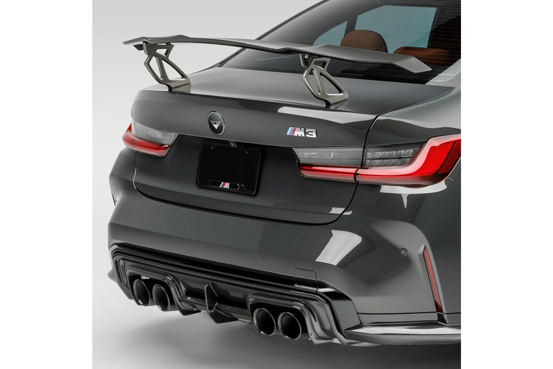 Vorsteiner Carbon Aero Heckflügel für BMW G8X M3|M4 Aluminium Füße (5) 