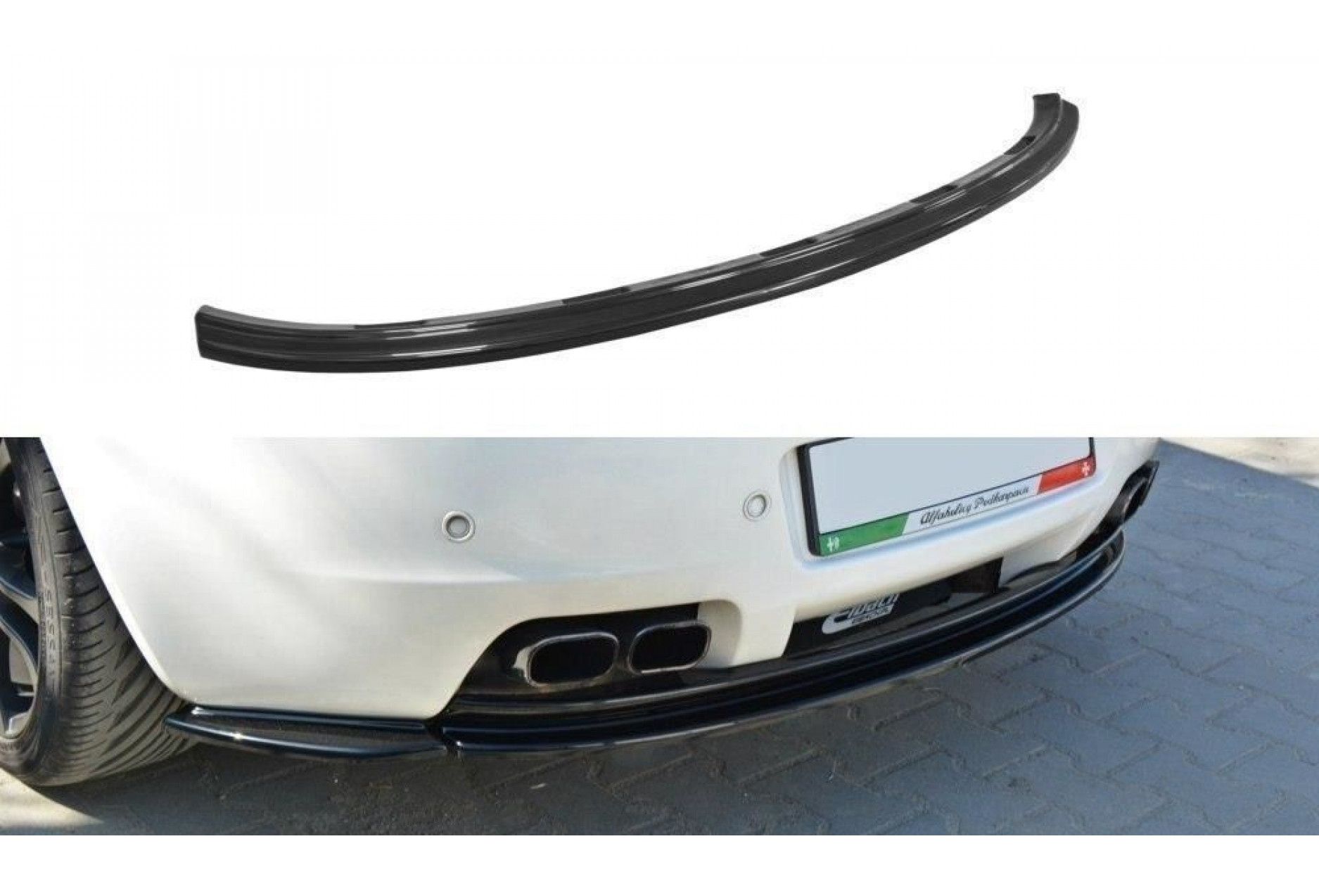 Maxton Design Diffusor für Alfa Romeo Brera schwarz hochglanz