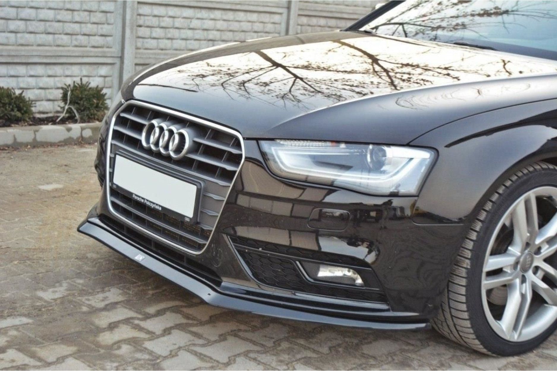 Maxton Design Frontlippe Fur Audi A4 B8 Facelift Schwarz Hochglanz