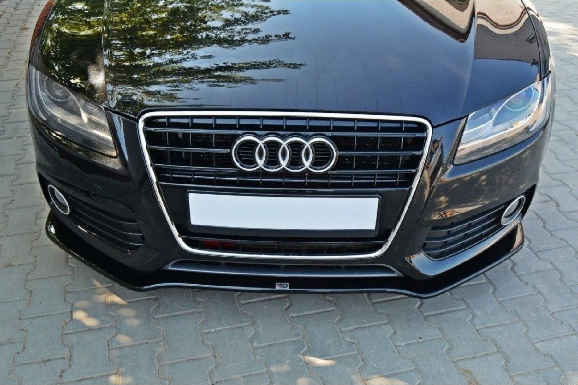 Maxton Design Frontlippe für Audi A5 8T S5|S-Line schwarz hochglanz