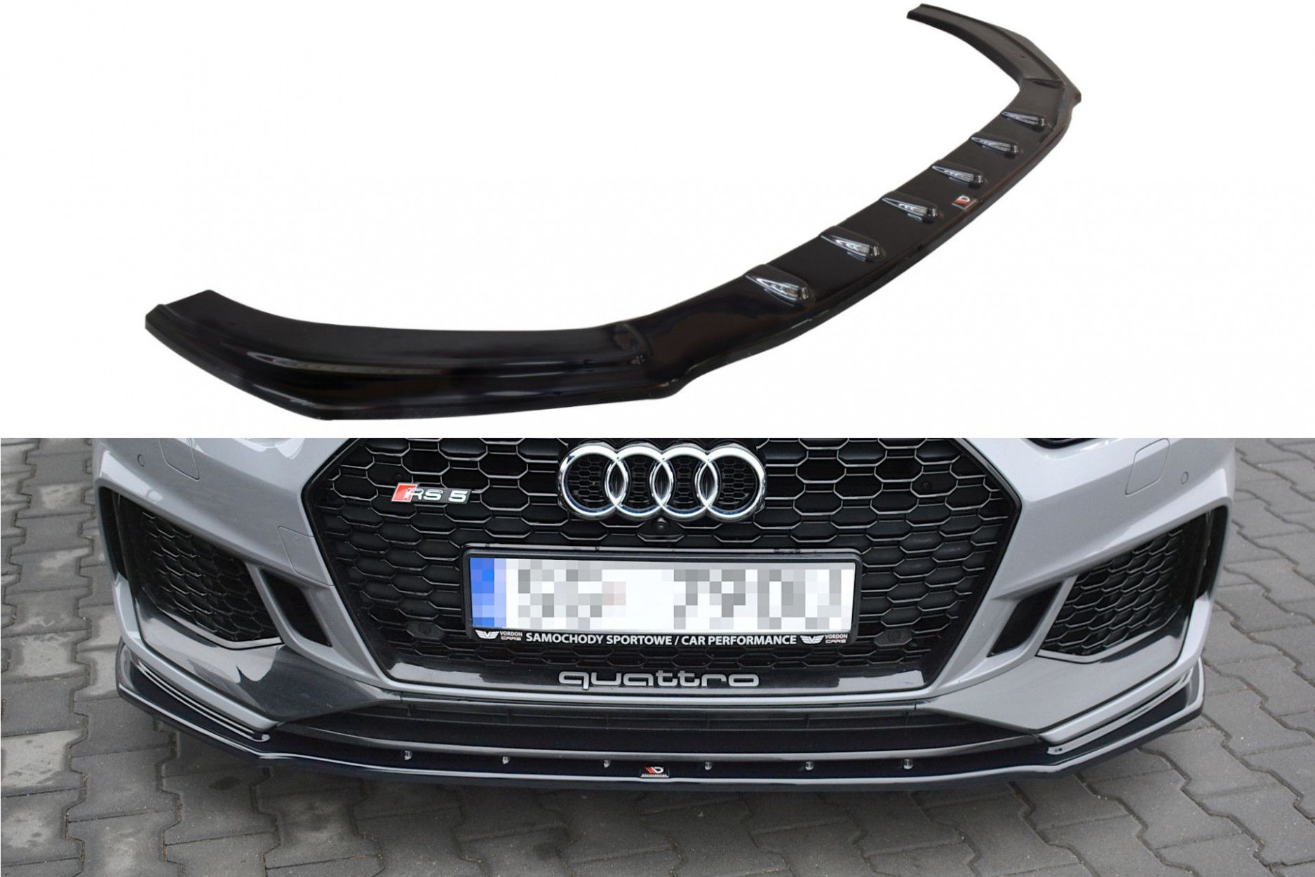 Maxton Design Frontlippe für Audi F5 RS5 Coupe schwarz ...