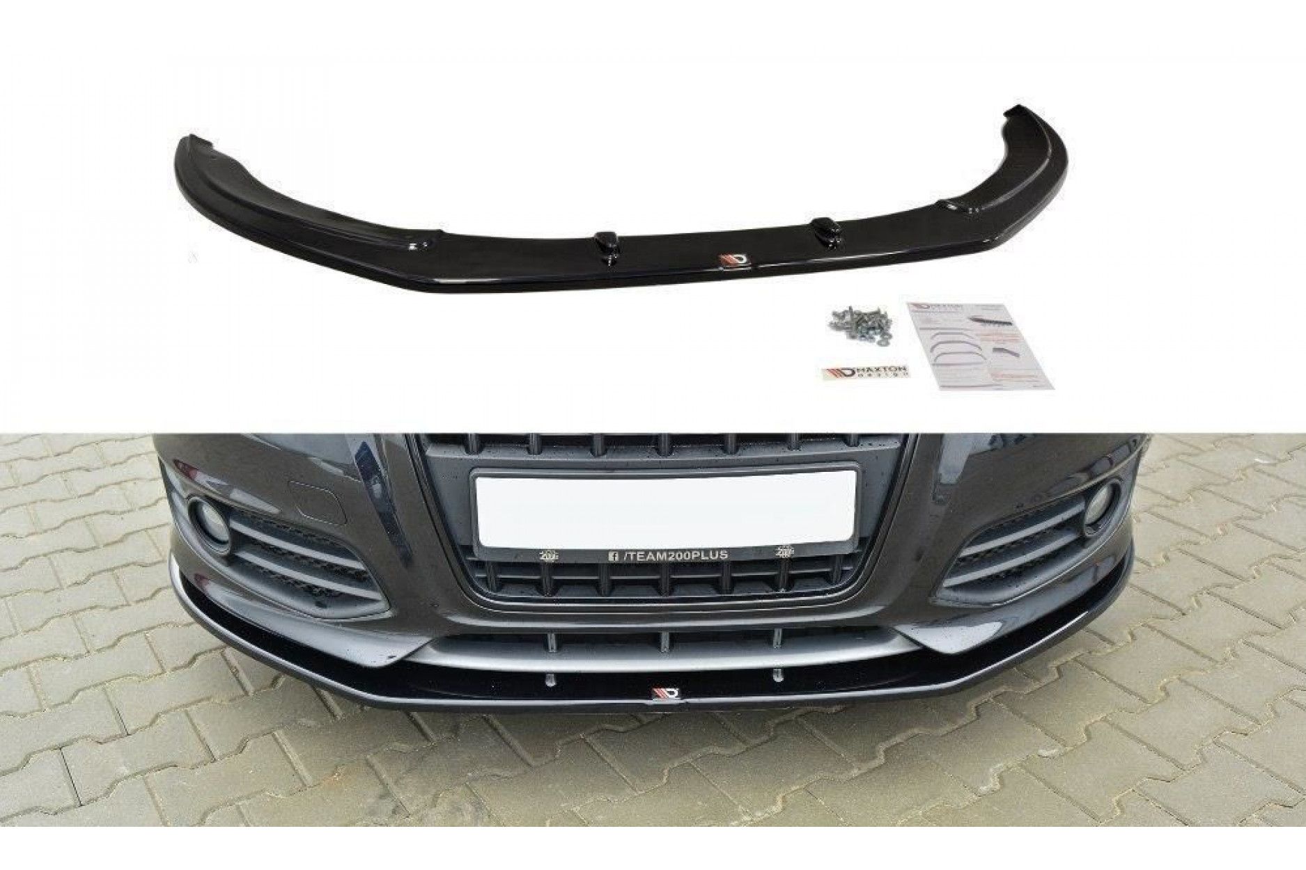 Maxton Design Frontlippe für Audi 8P S3 Facelift schwarz hochglanz