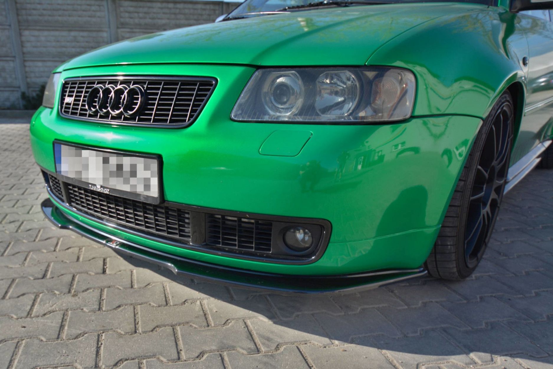 Maxton Design Frontlippe für Audi 8L S3 schwarz hochglanz