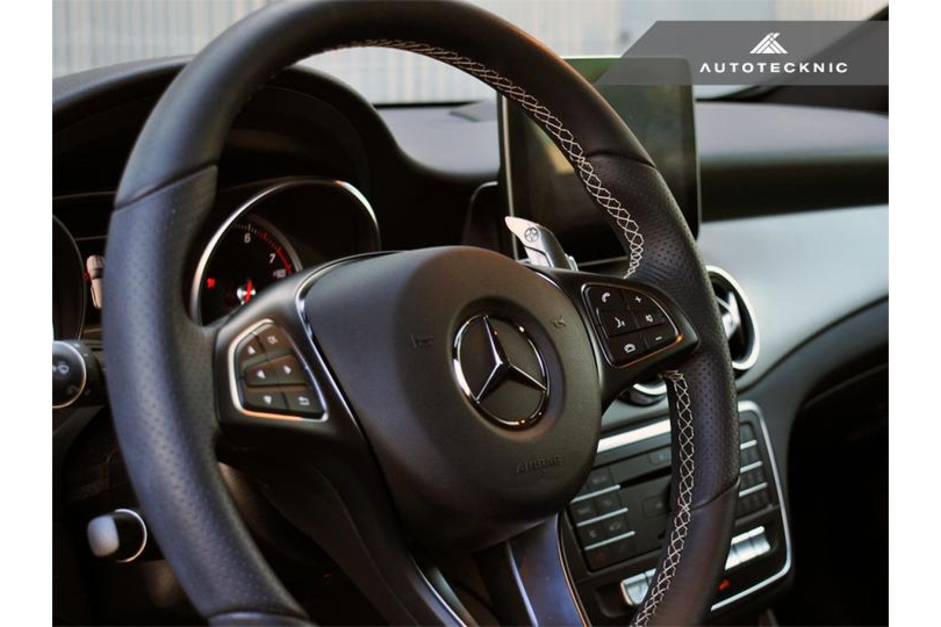 Autotecknic Aluminium Schaltwippen für Mercedes Benz kein AMG Silver Alloy (3) 
