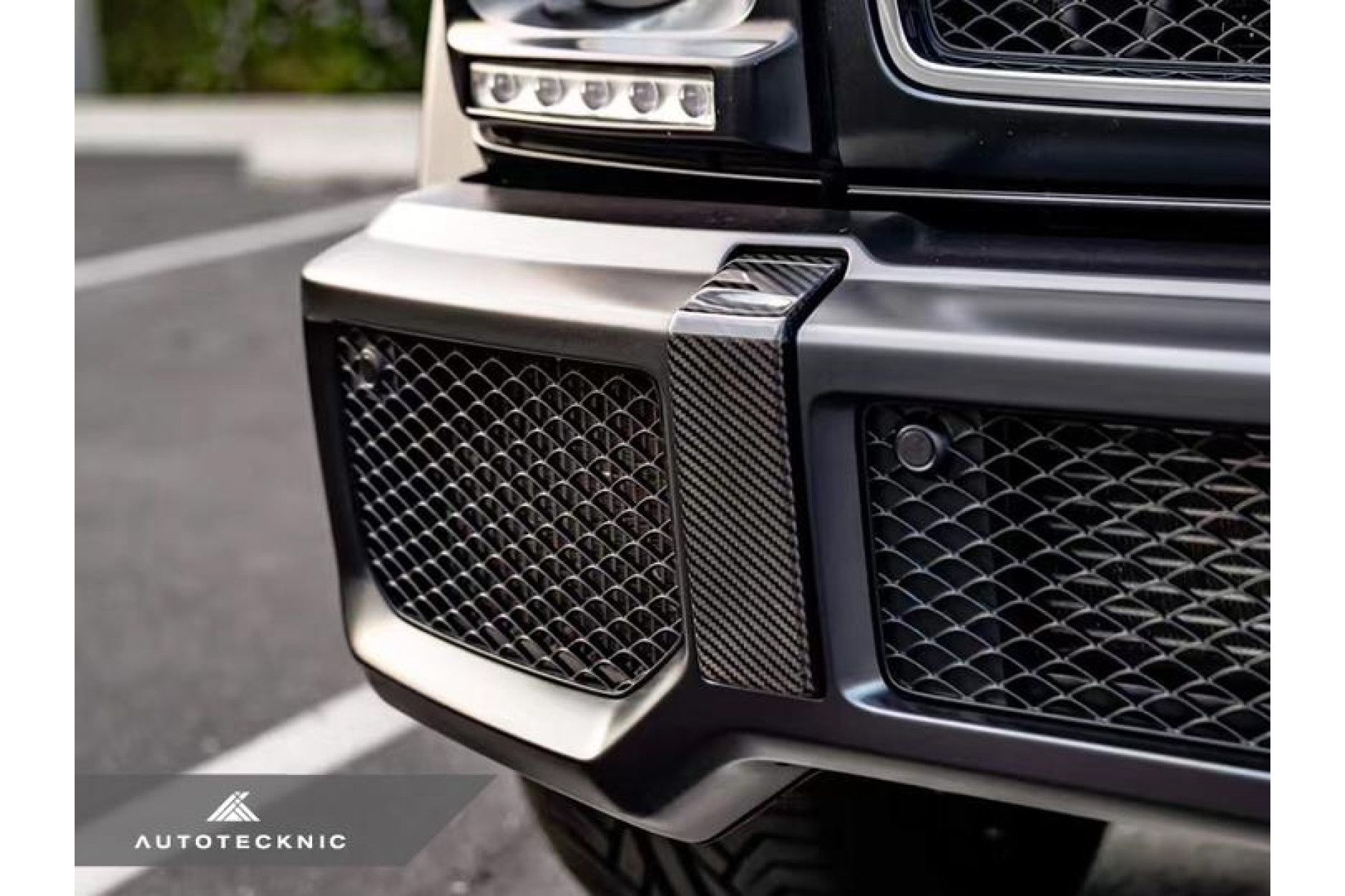 Autotecknic Carbon Bull Bar Cover für Mercedes Benz G-Klasse W463 G63 AMG (2) 
