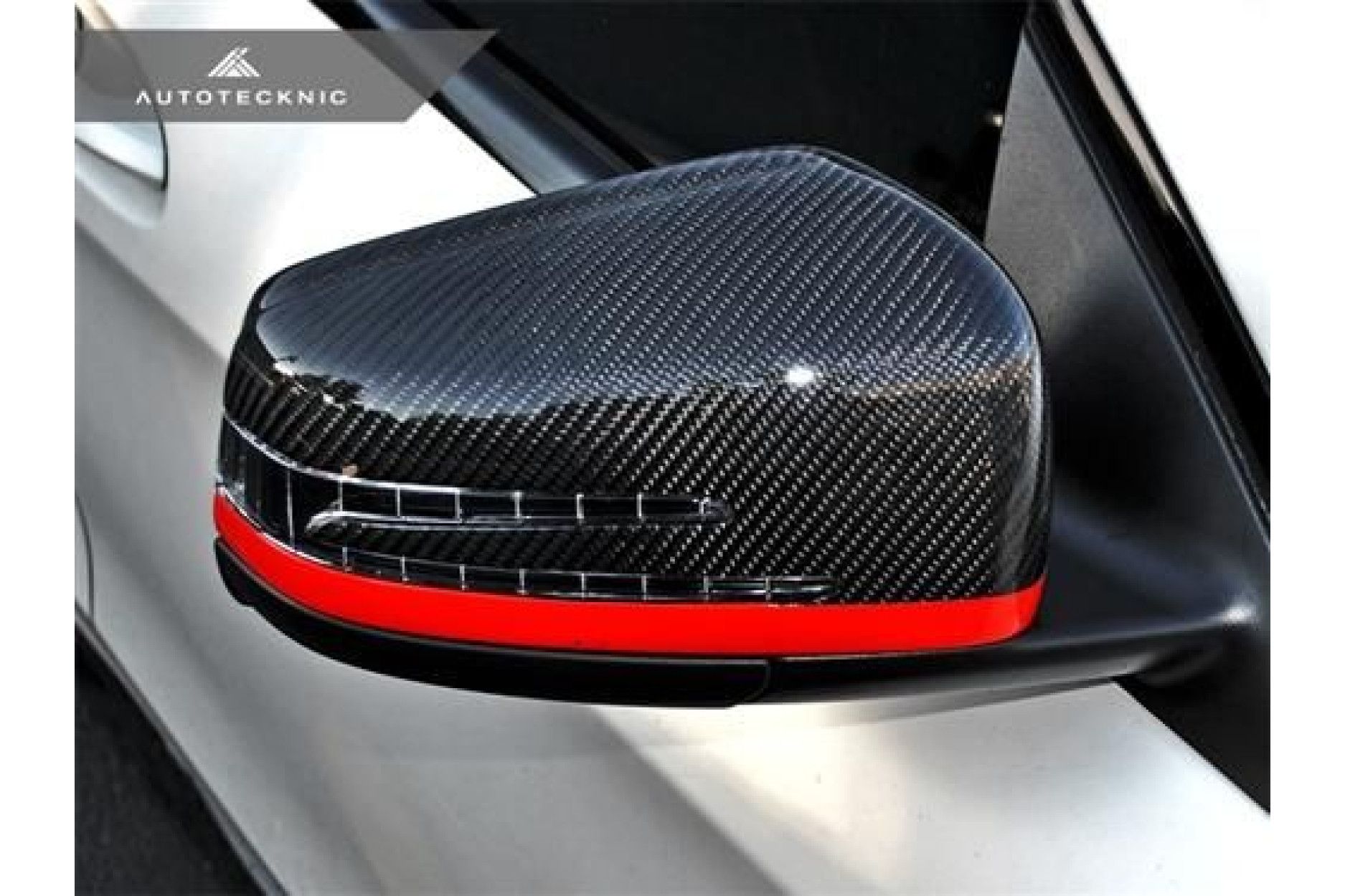 AutoTecknic Carbon Ersatz-Spiegelkappen für Mercedes-Benz A /B /C