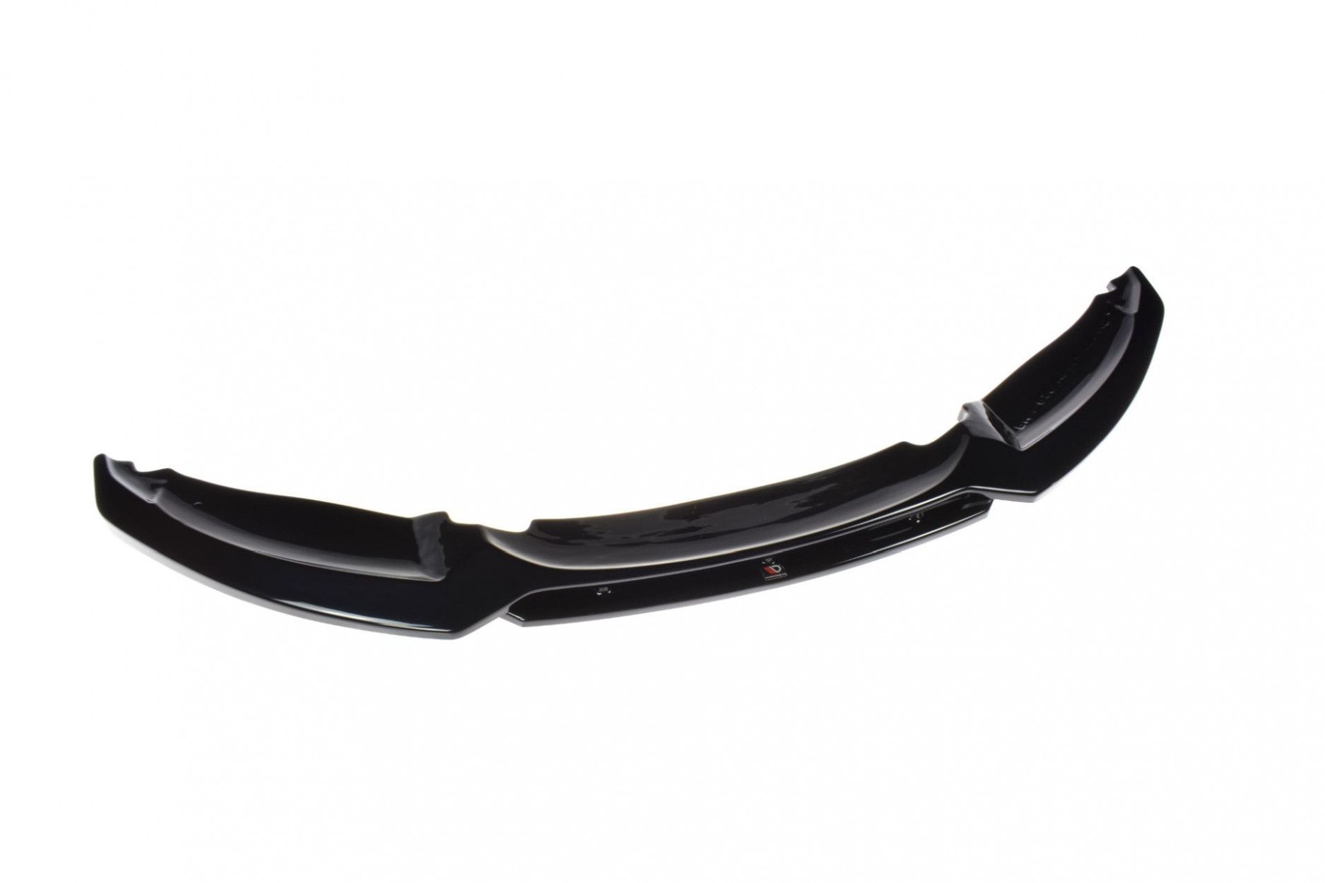 Maxton Design Frontlippe für BMW 1er E82 Facelift schwarz hochglanz (6) 