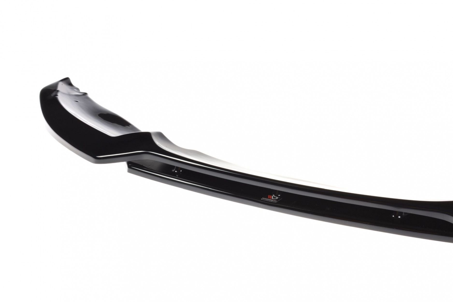 Maxton Design Frontlippe für BMW 1er E82 Facelift schwarz hochglanz (7) 
