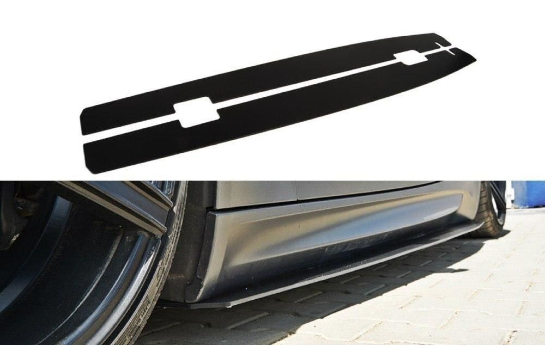 Maxton Design Racing-Seitenschweller für BMW 3er E92|E93 M3 Vorfacelift Coupe schwarz unbearbeitet