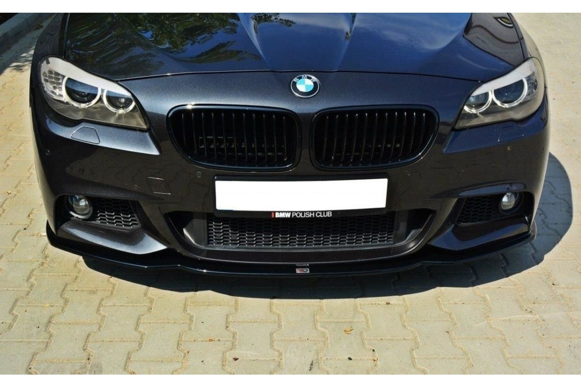 Maxton Design Frontlippe für BMW 5er F10|F11 mit M-Paket schwarz hochglanz (5) 