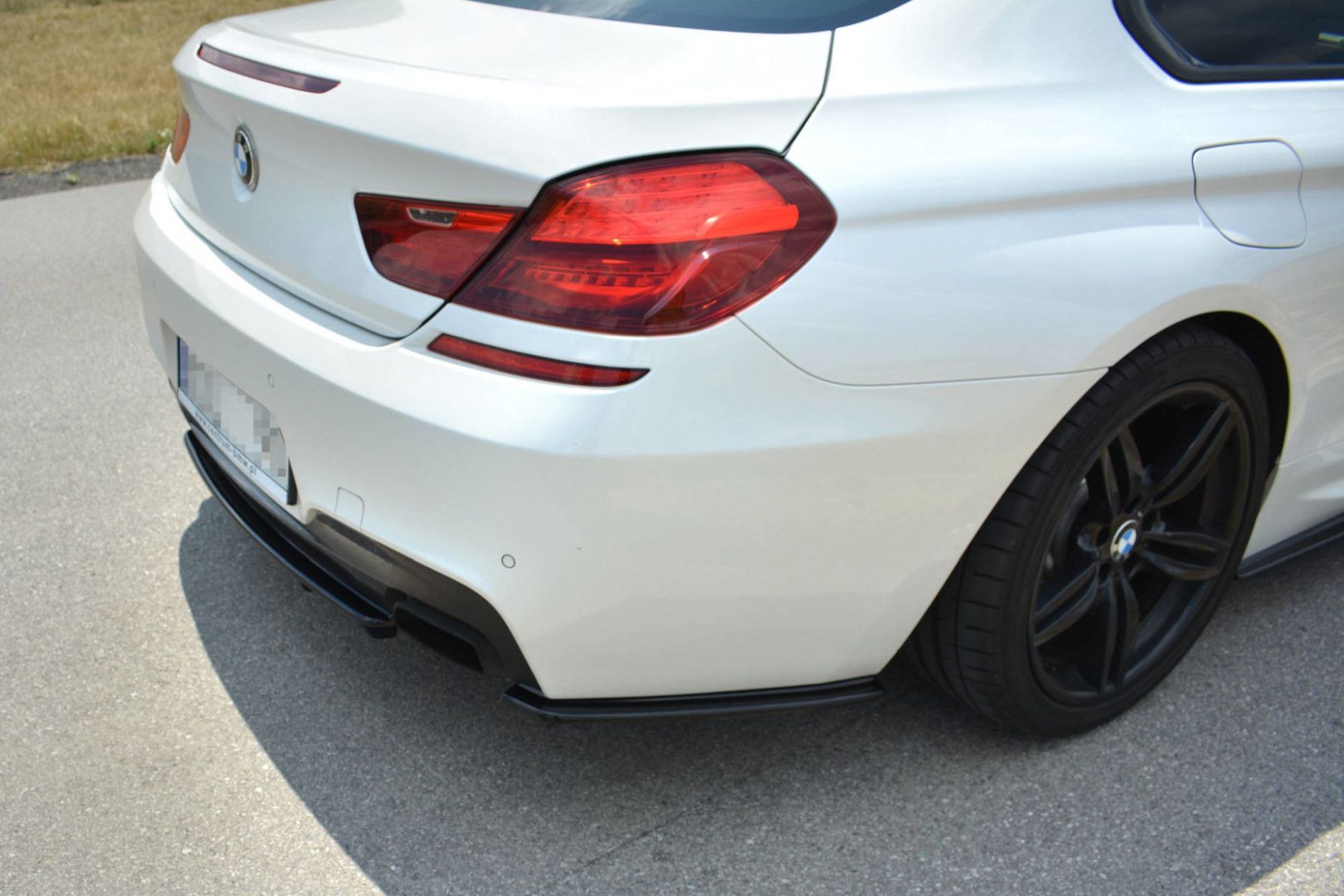 Maxton Design Diffusor-Erweiterungen für BMW 6er F06 650i|mit M-Paket schwarz hochglanz (6) 
