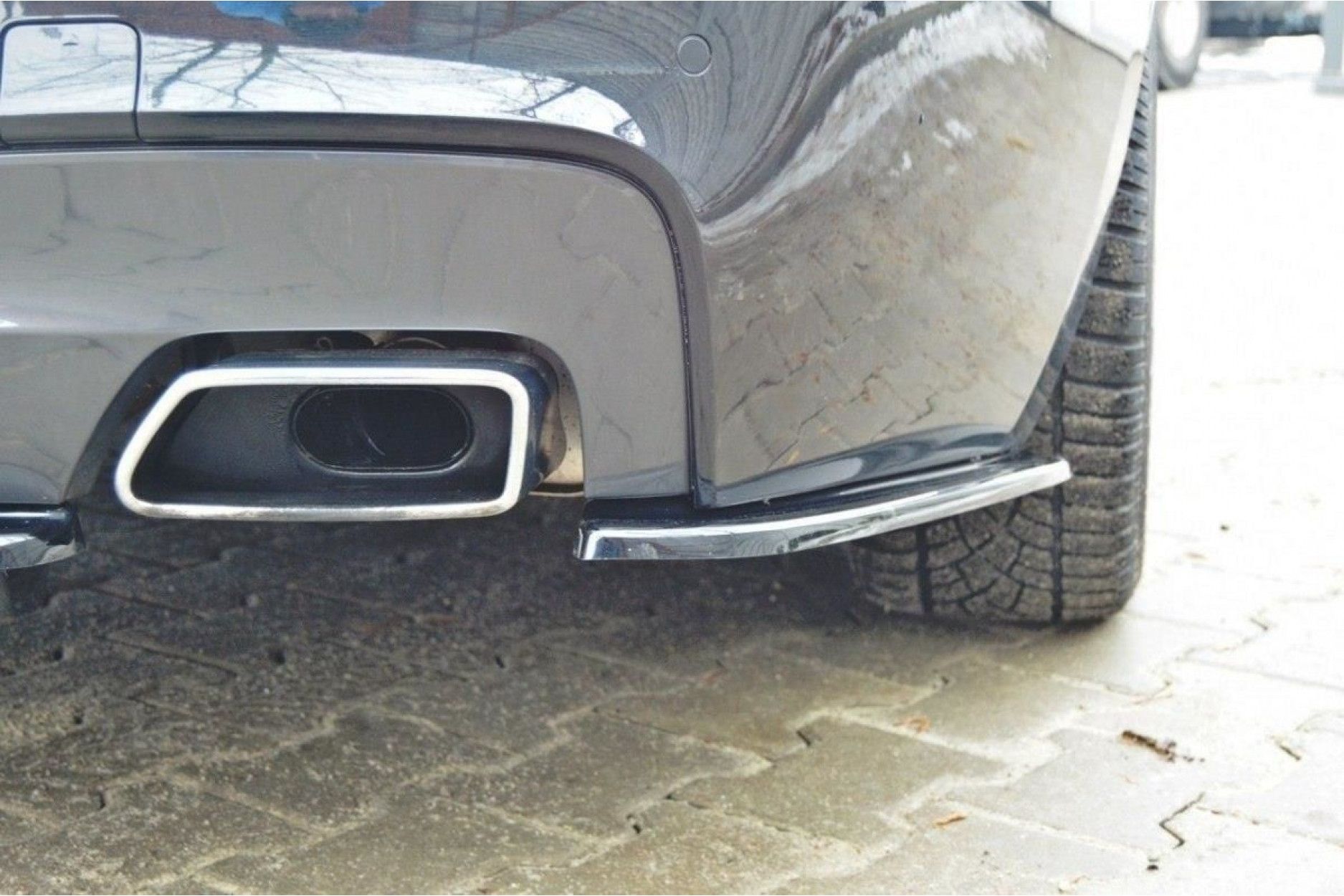 Maxton Design Diffusor-Erweiterungen für BMW 6er F06 650i|mit M-Paket schwarz hochglanz (2) 