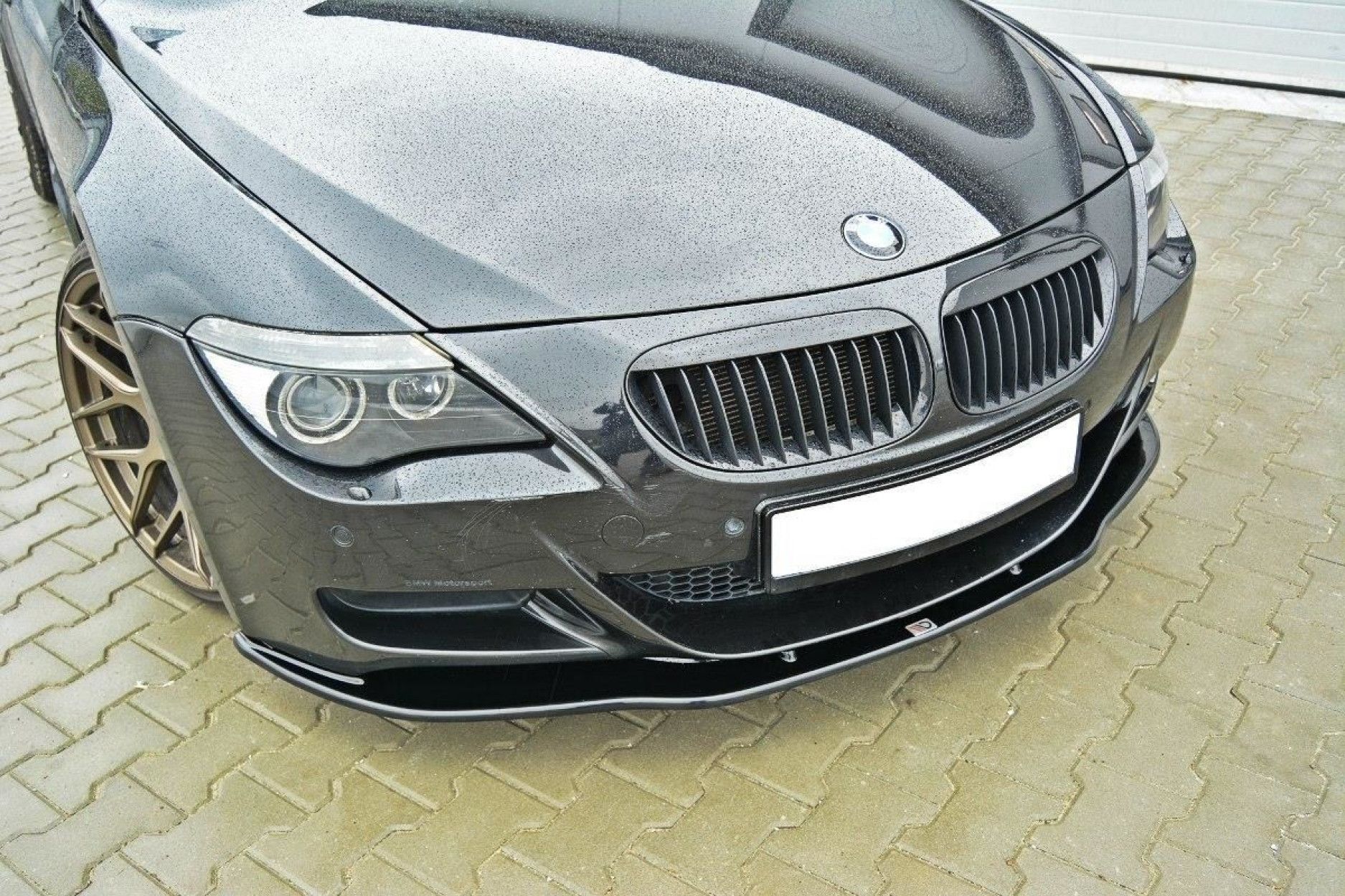 Maxton Design Frontlippe für BMW 6er E63 M6 schwarz strukturiert (3) 