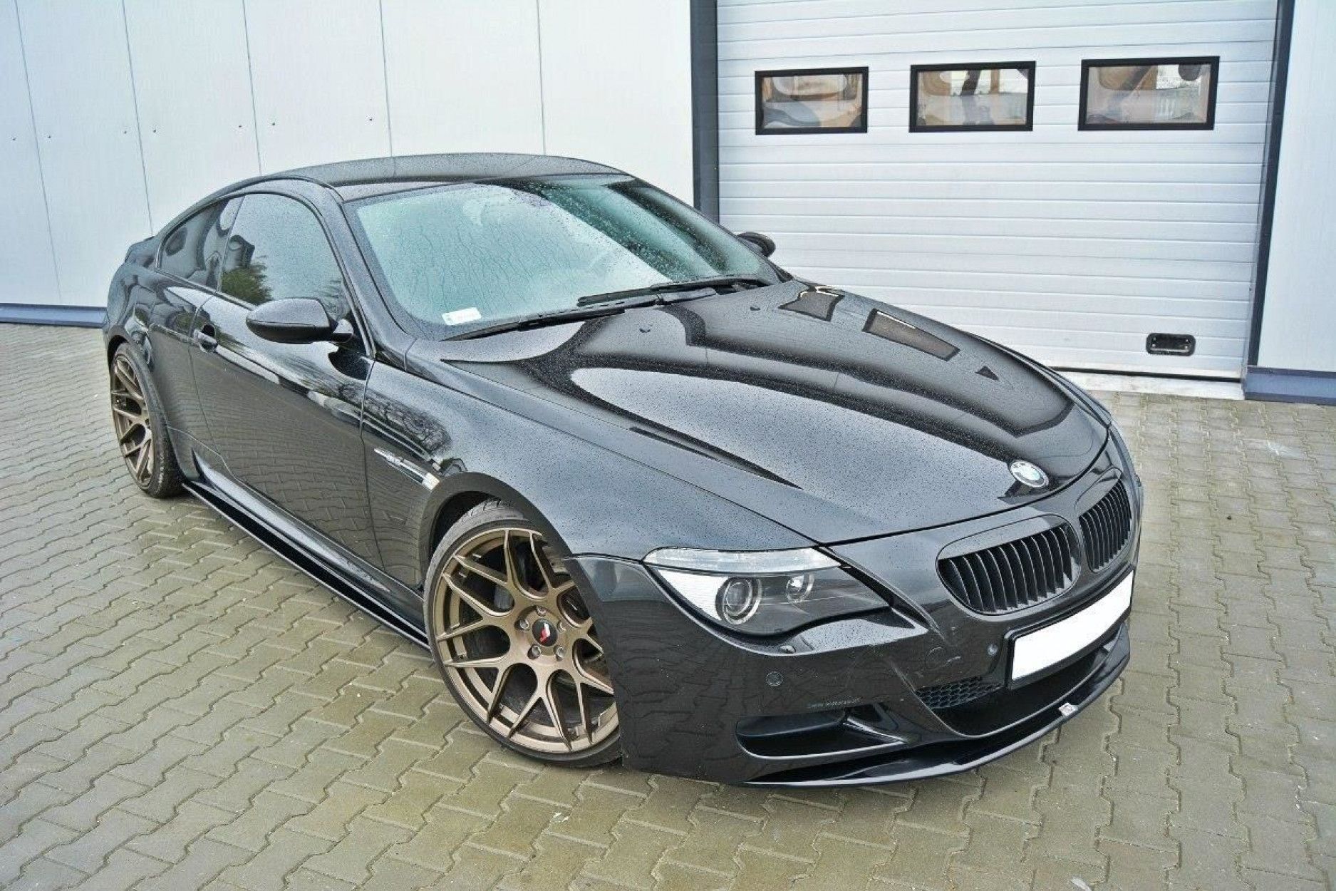 Maxton Design Seitenschweller für BMW 6er E63 M6 schwarz hochglanz