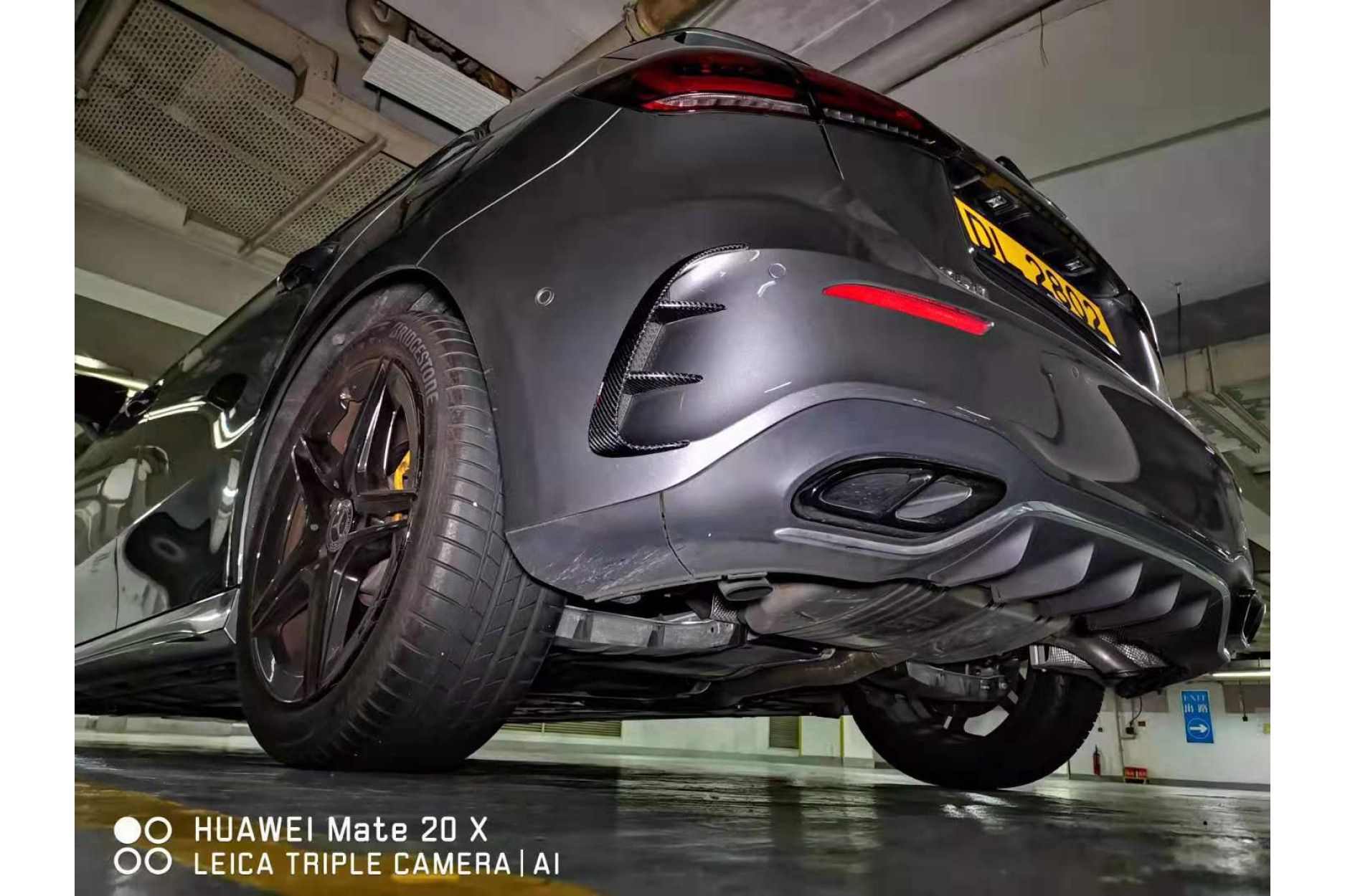 Boca Carbon Heckeinsätze für Mercedes W177 mit AMG-Paket (2) 