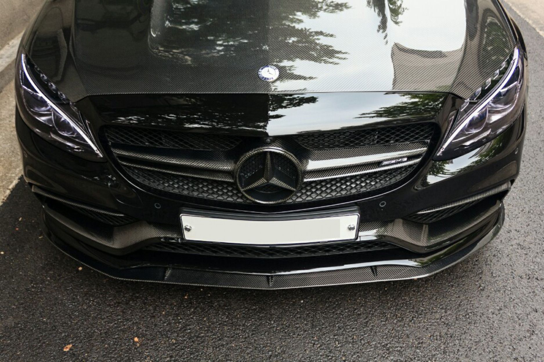 Boca Carbon Front-Einsatz 3-teilig Edition 1 Style für Mercedes Benz C-Klasse W205 C63 AMG|C63S AMG Vorfacelift (14) 