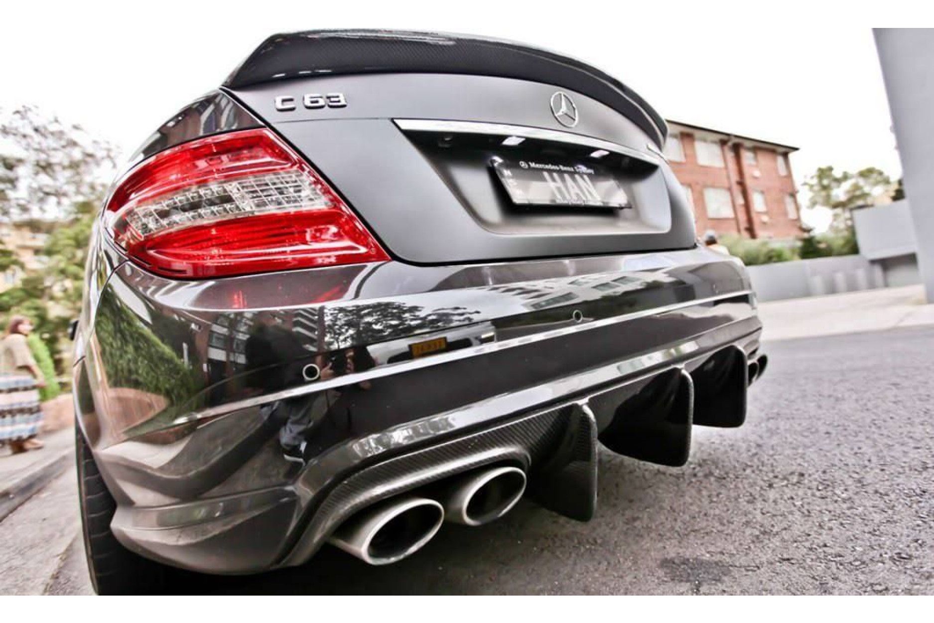 Boca Carbon Spoiler BIG STYLE für Mercedes Benz C-Klasse W204  C200, C250, C300, C63 AMG