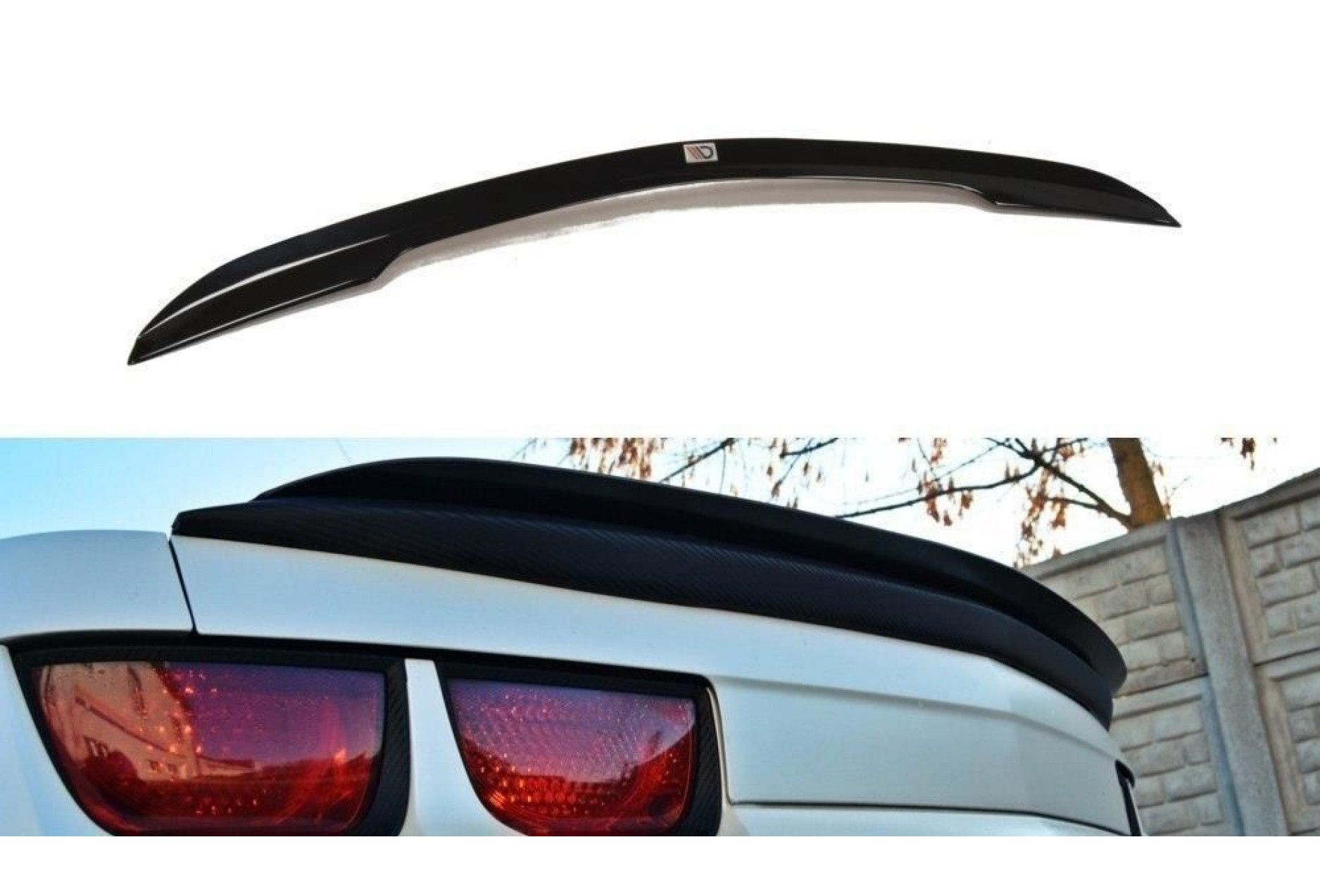 Maxton Design Spoiler für Chevrolet Camaro Vorfacelift schwarz hochglanz